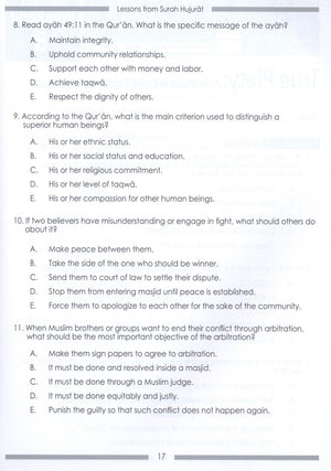 Weekend Learning Islamic Studies Workbook Level 8