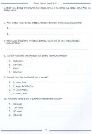 Weekend Learning Islamic Studies Workbook Level 5