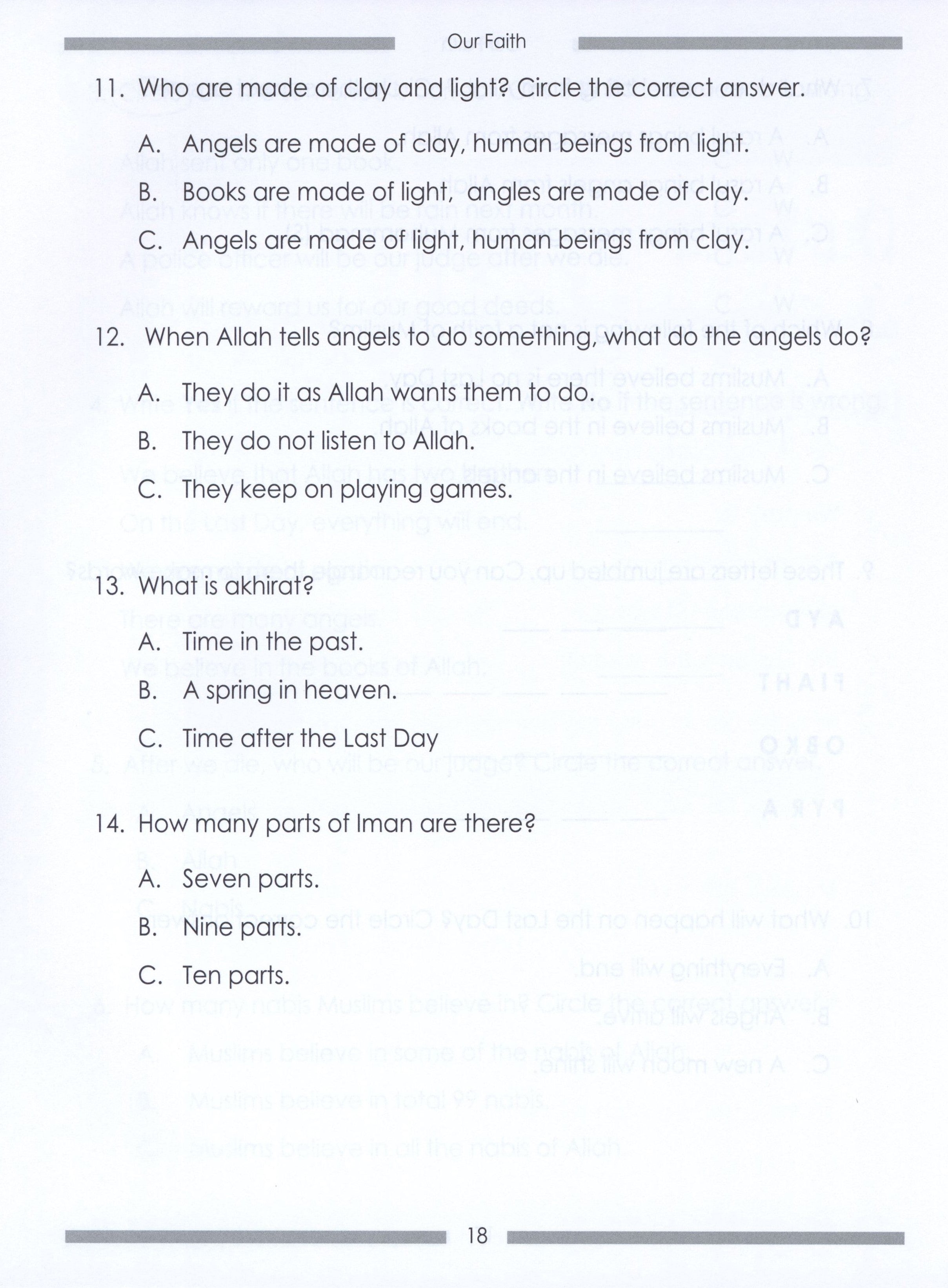 Weekend Learning Islamic Studies Workbook Level 1