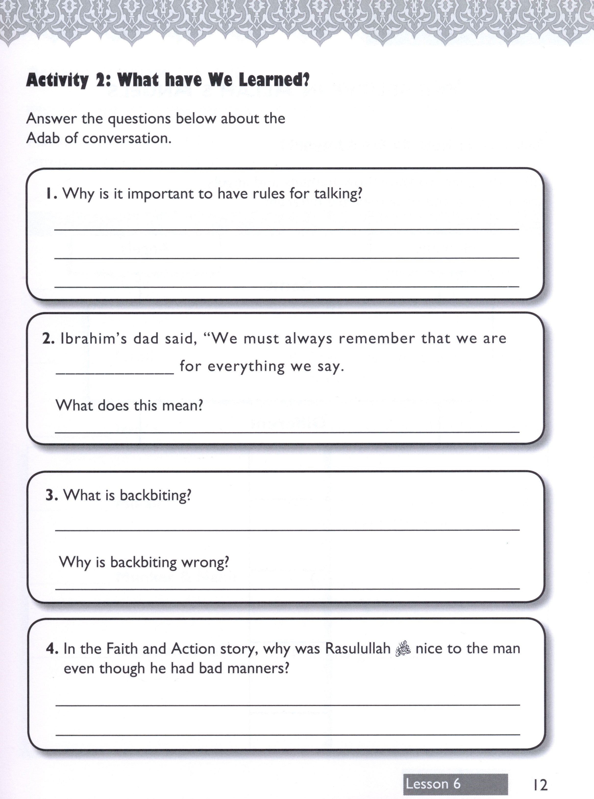 IQRA' WISE Workbook 3rd Grade