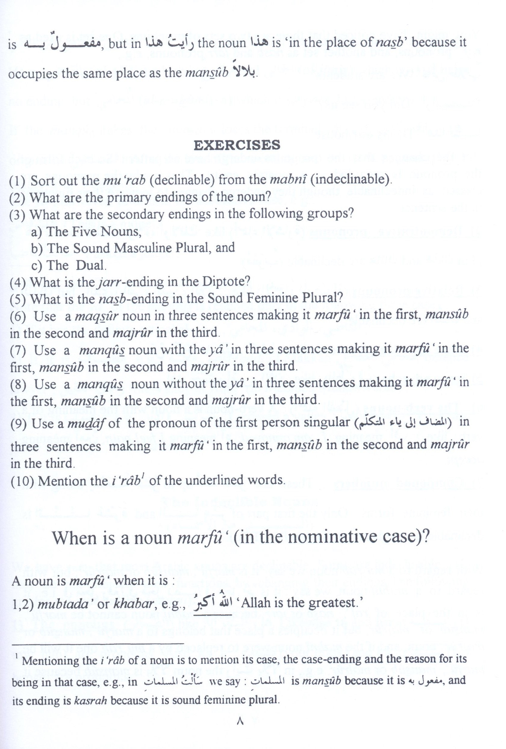 Arabic Course for English Speaking Students Volume 3