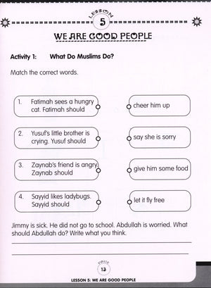 We Are Muslims Workbook Grade 1