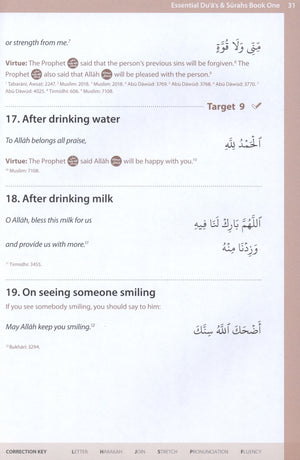 Essential Duas and Surahs Book 1 (Madinah Script)