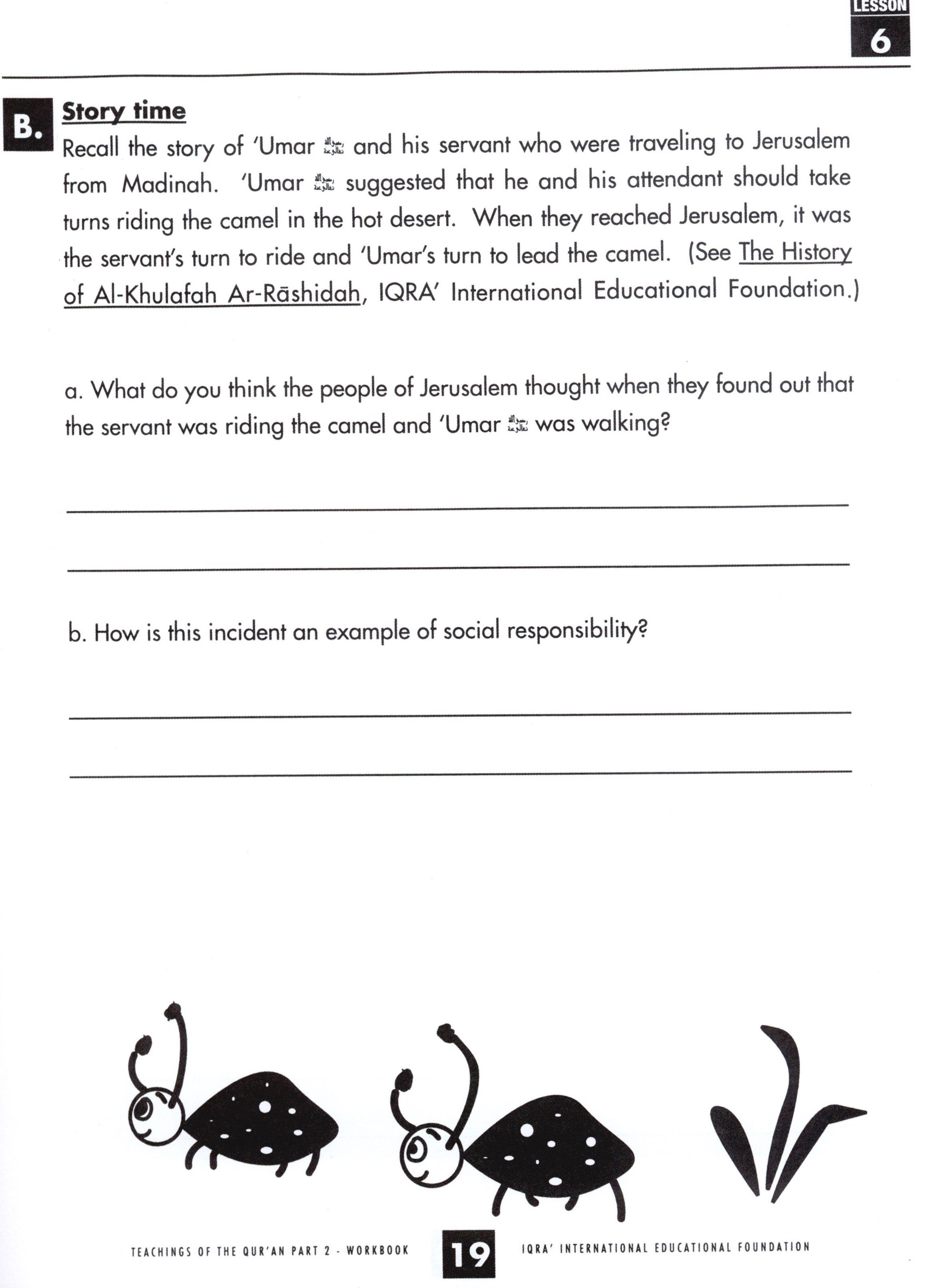Teachings of the Qur'an Workbook Volume 2