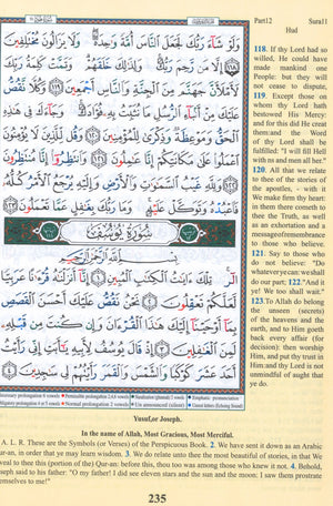 Tajweed Quran with English Translation 7 x 9