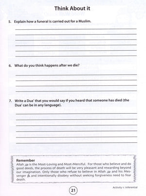 We Are Muslims Workbook Grade 6