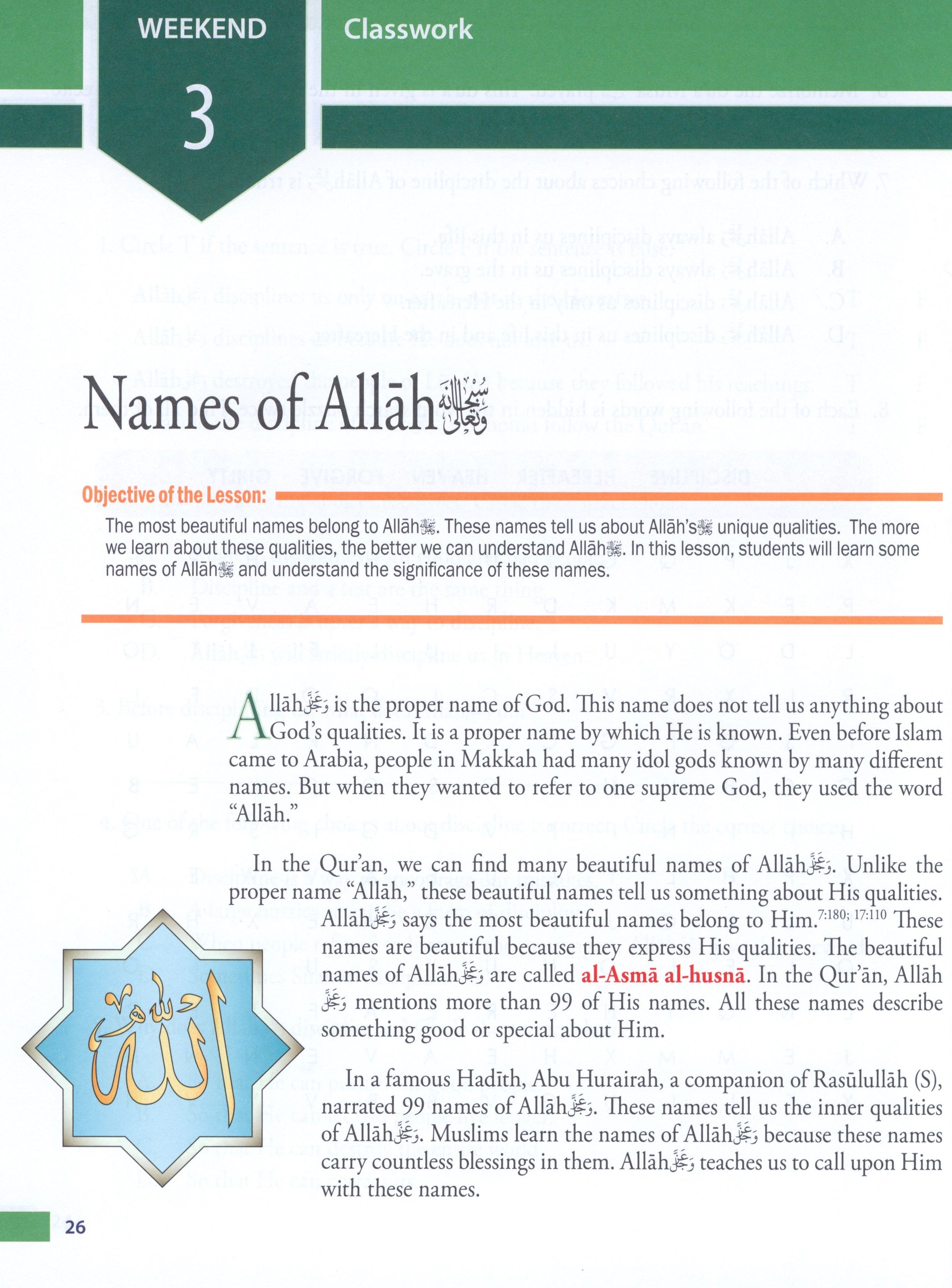 Weekend Learning Islamic Studies Level 4