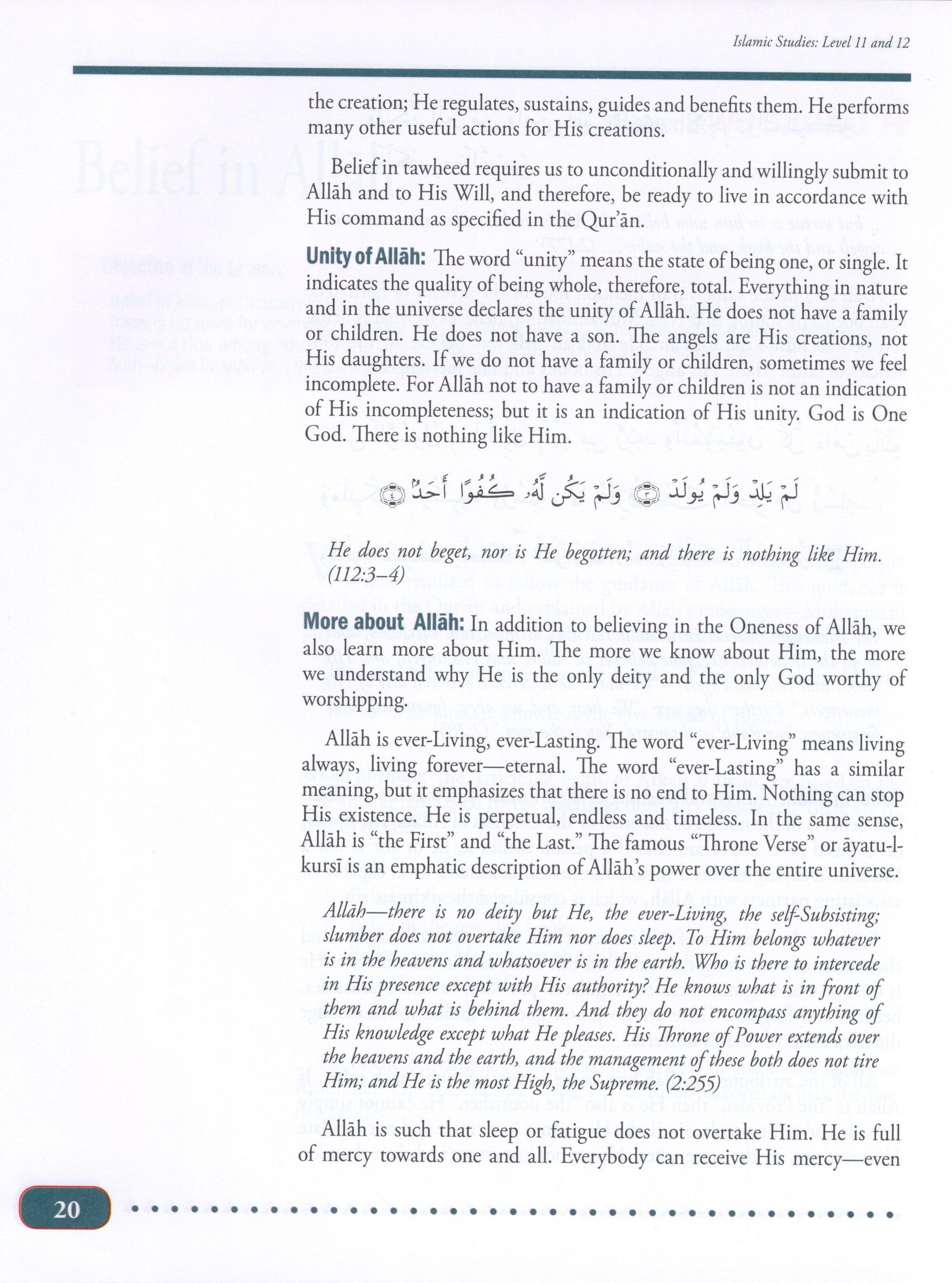 Weekend Learning Islamic Studies Level 11 & 12