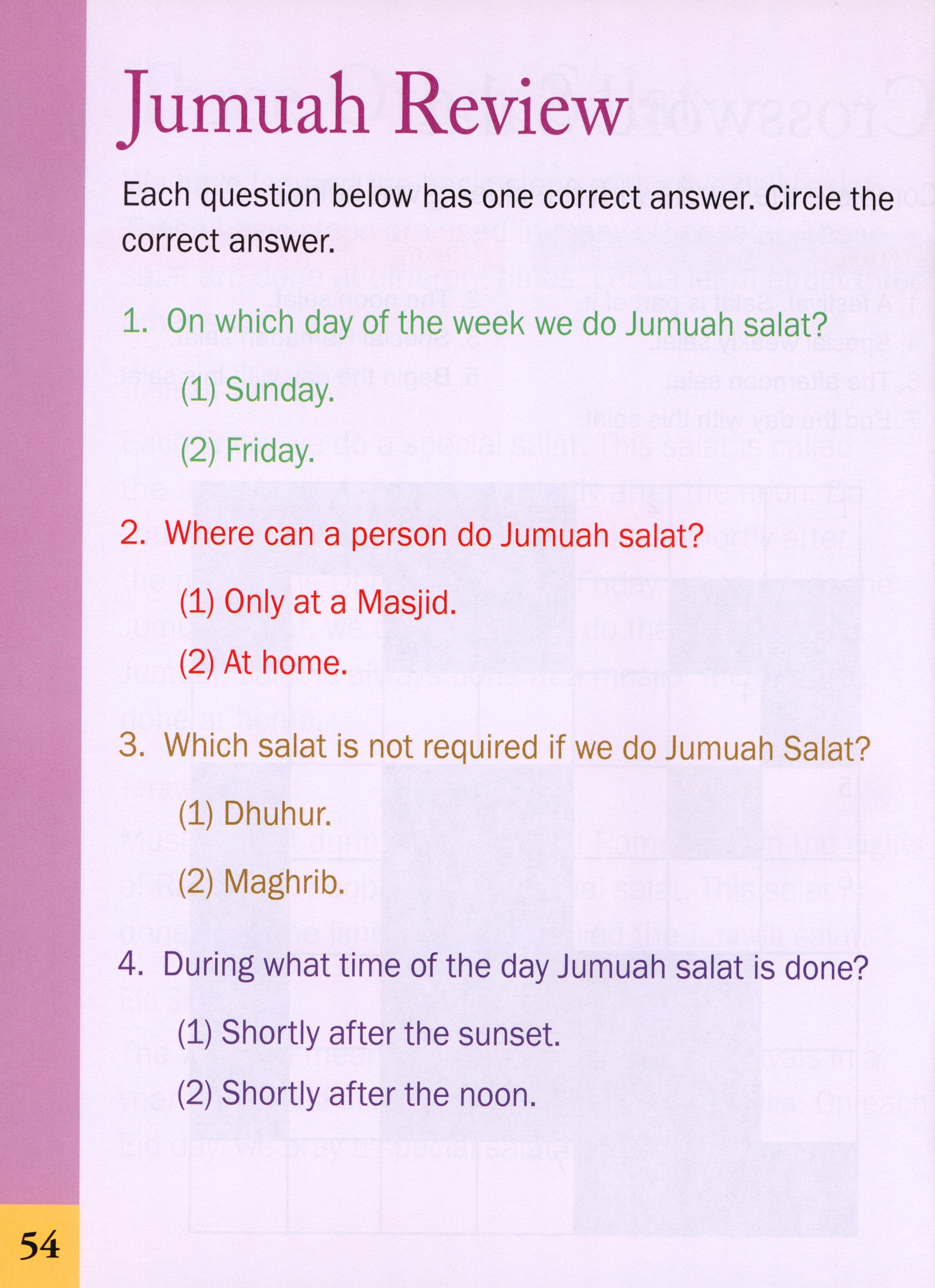 5 Pillars of Islam Activity Book