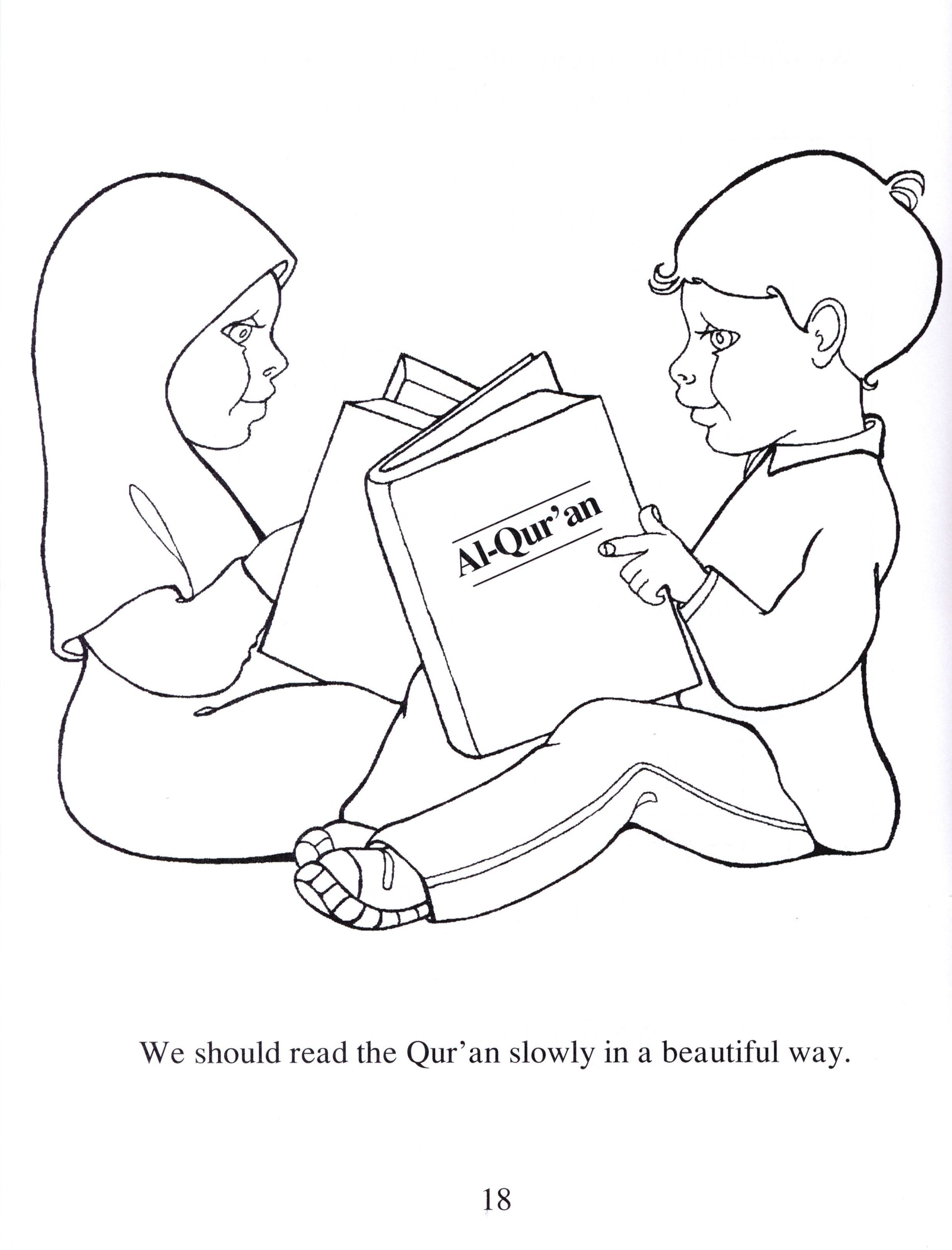 Let's Learn from the Holy Qur'an Coloring Book