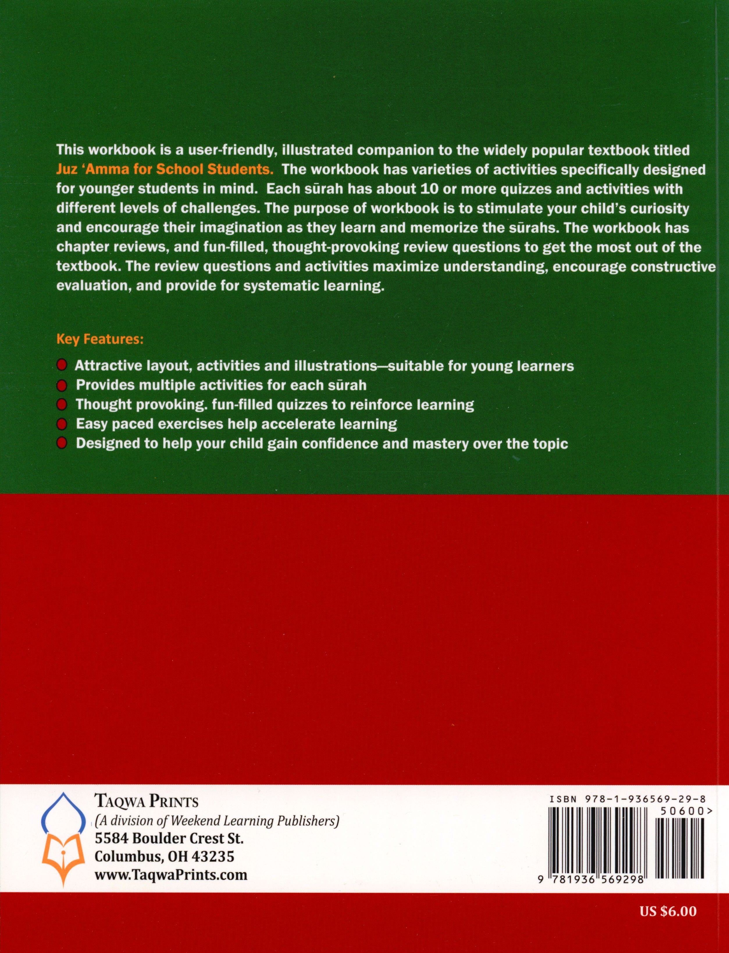 Weekend Learning Juz' Amma (Part 30) Workbook Volume 1