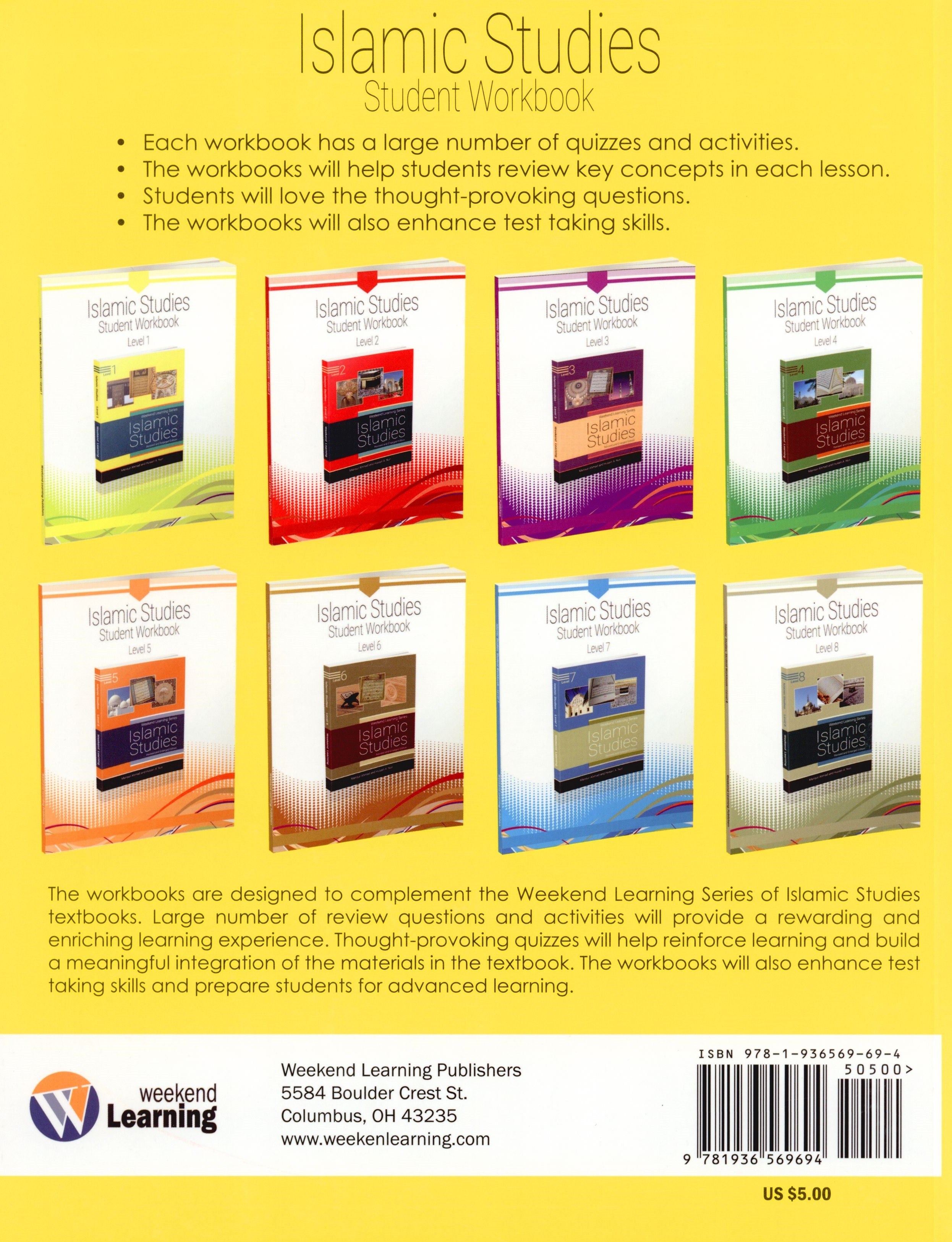 Weekend Learning Islamic Studies Workbook Level 1