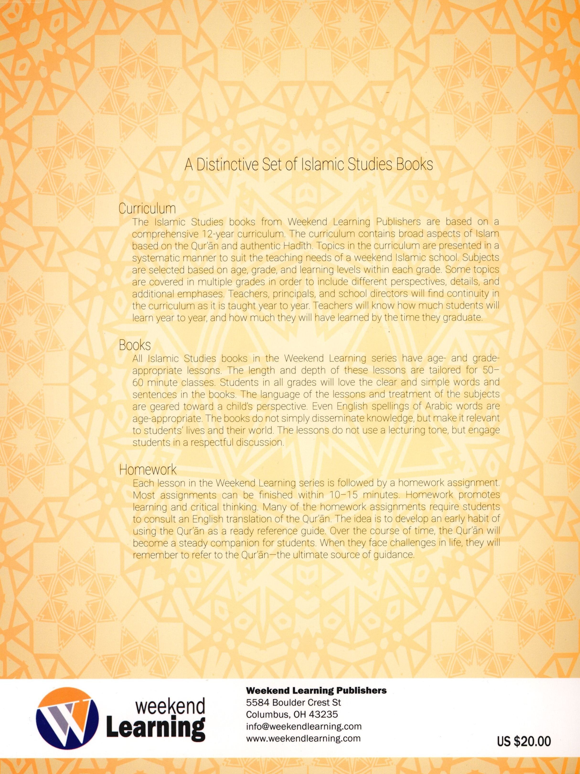 Weekend Learning Islamic Studies Teacher Manual Level 6