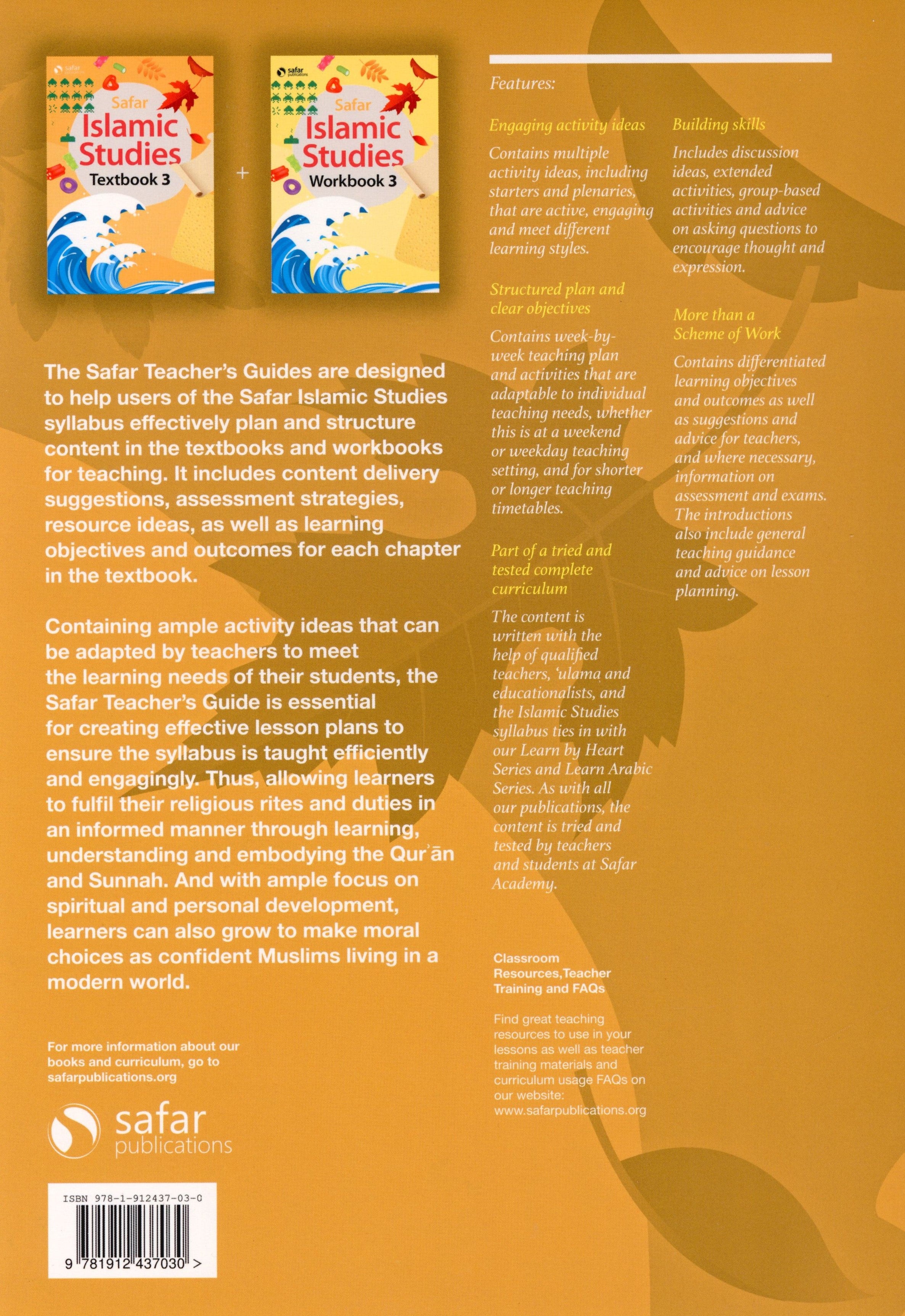 Safar Teacher’s Guide for Islamic Studies Book 3