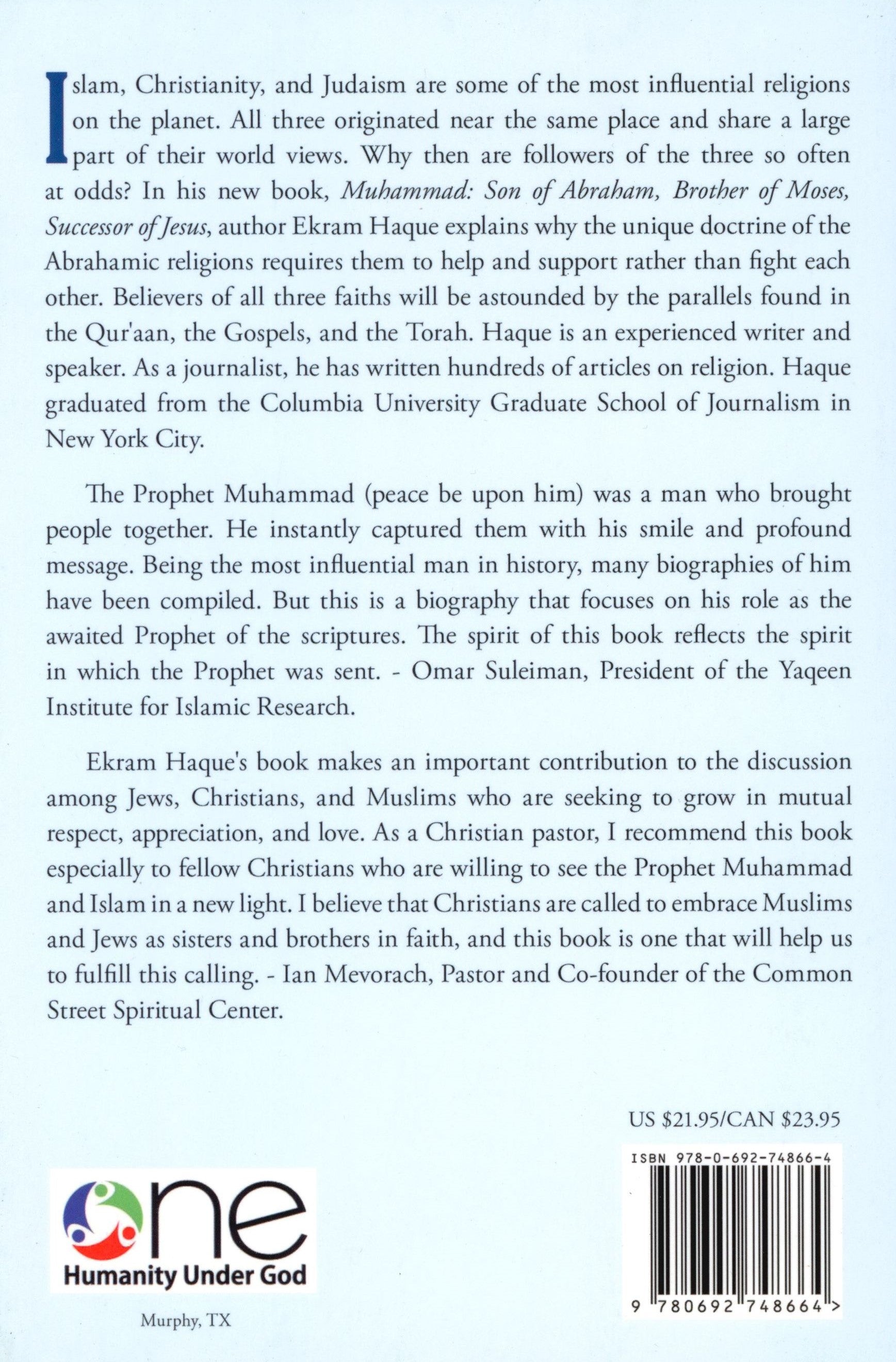 Muhammad Son of Abraham, Brother of Moses, Successor of Jesus
