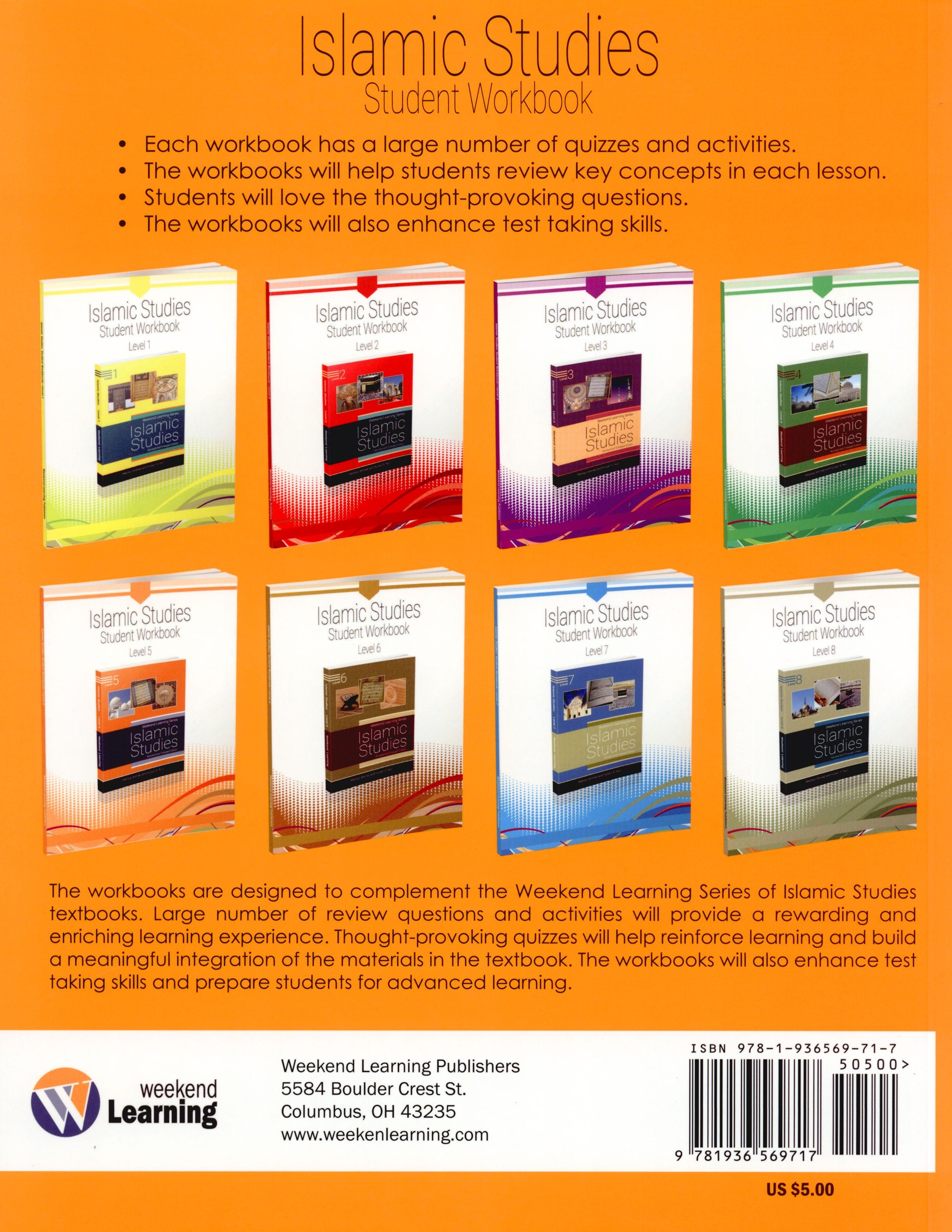 Weekend Learning Islamic Studies Workbook Level 5