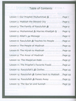Sirah of our Prophet Grade 1: Workbook