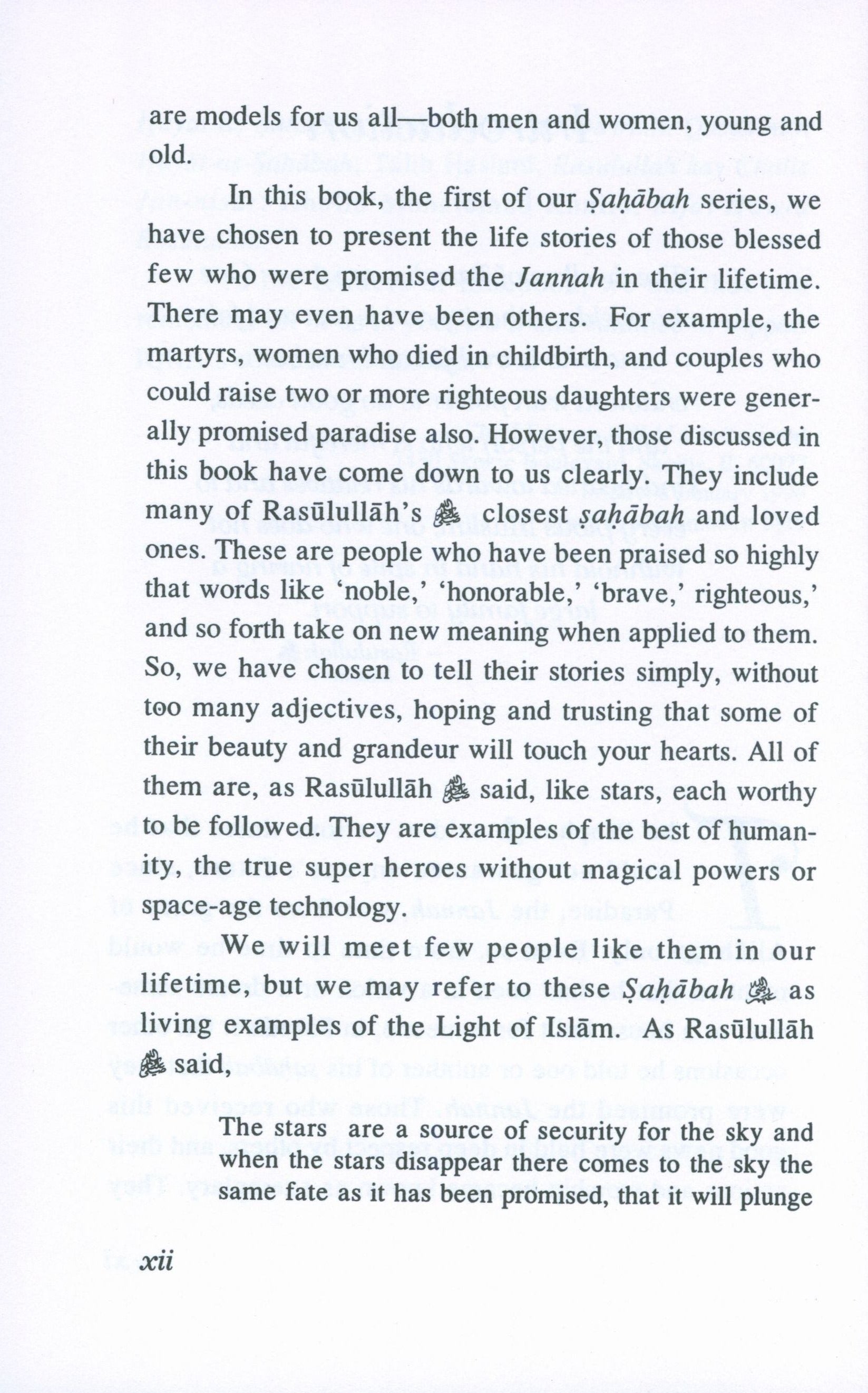 Stories of the Sahabah Volume 1 - Those Promised Paradise