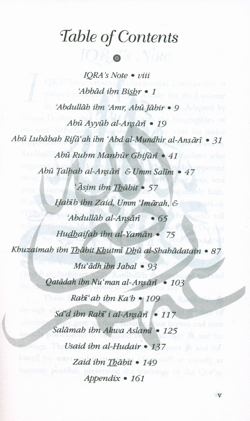 Stories of the Sahabah Volume 3 - Loyal Ansar
