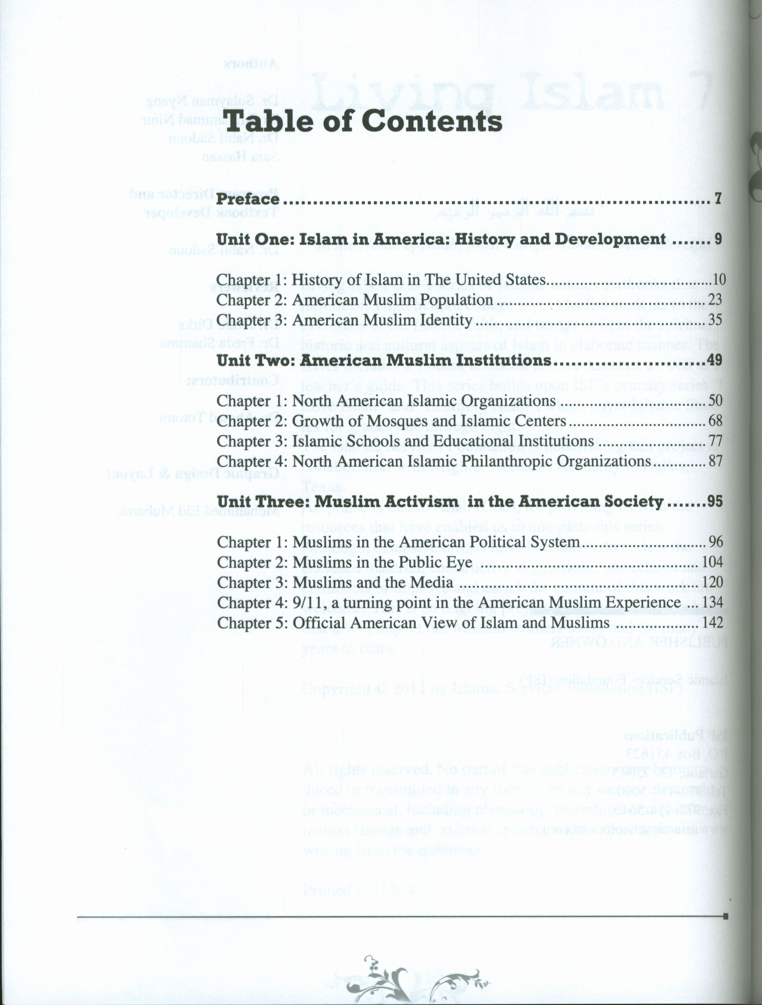 Living Islam 7 - Islam in America (12th Grade)