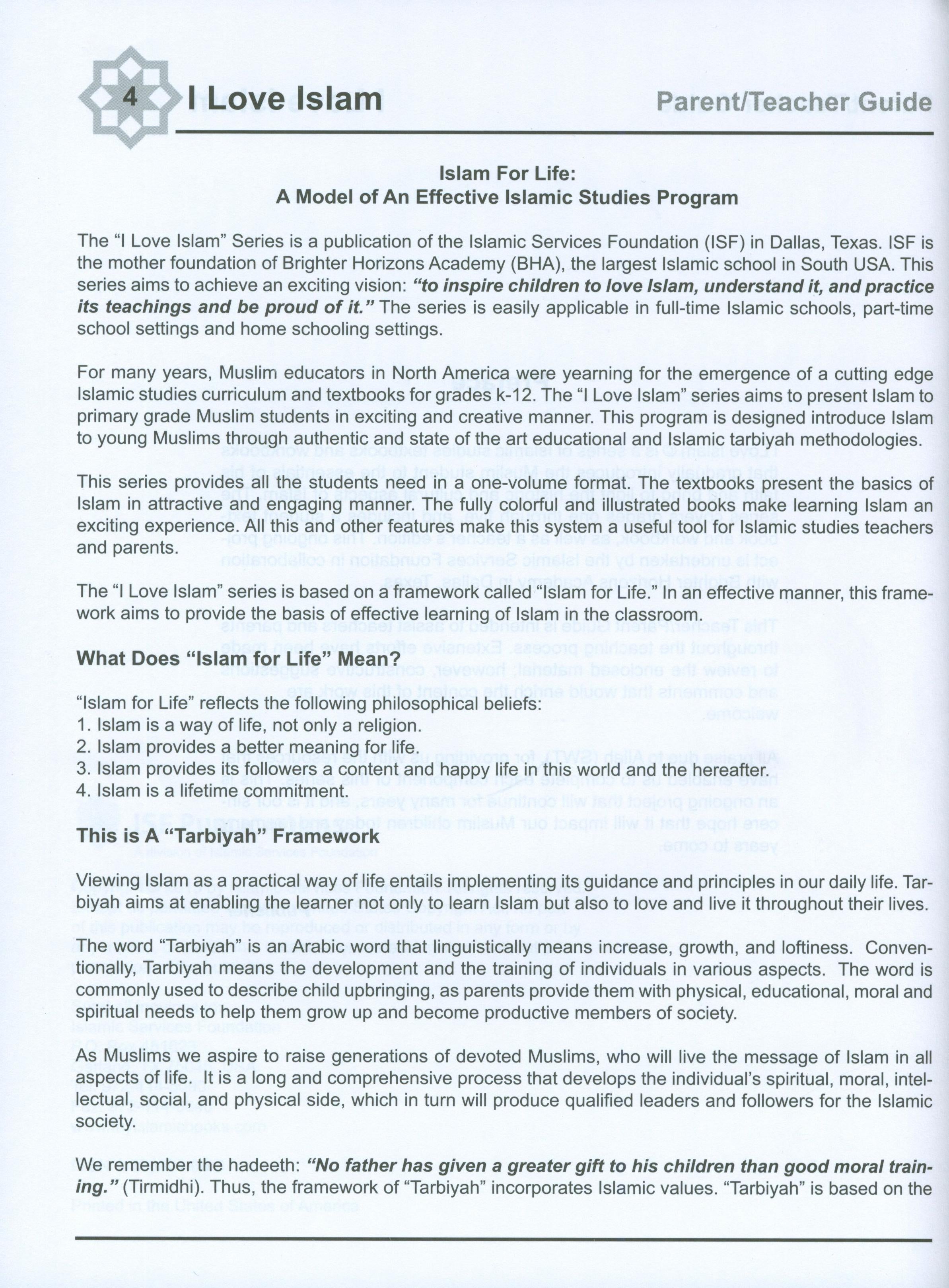 I Love Islam Weekend Edition Teacher / Parent Guide 6