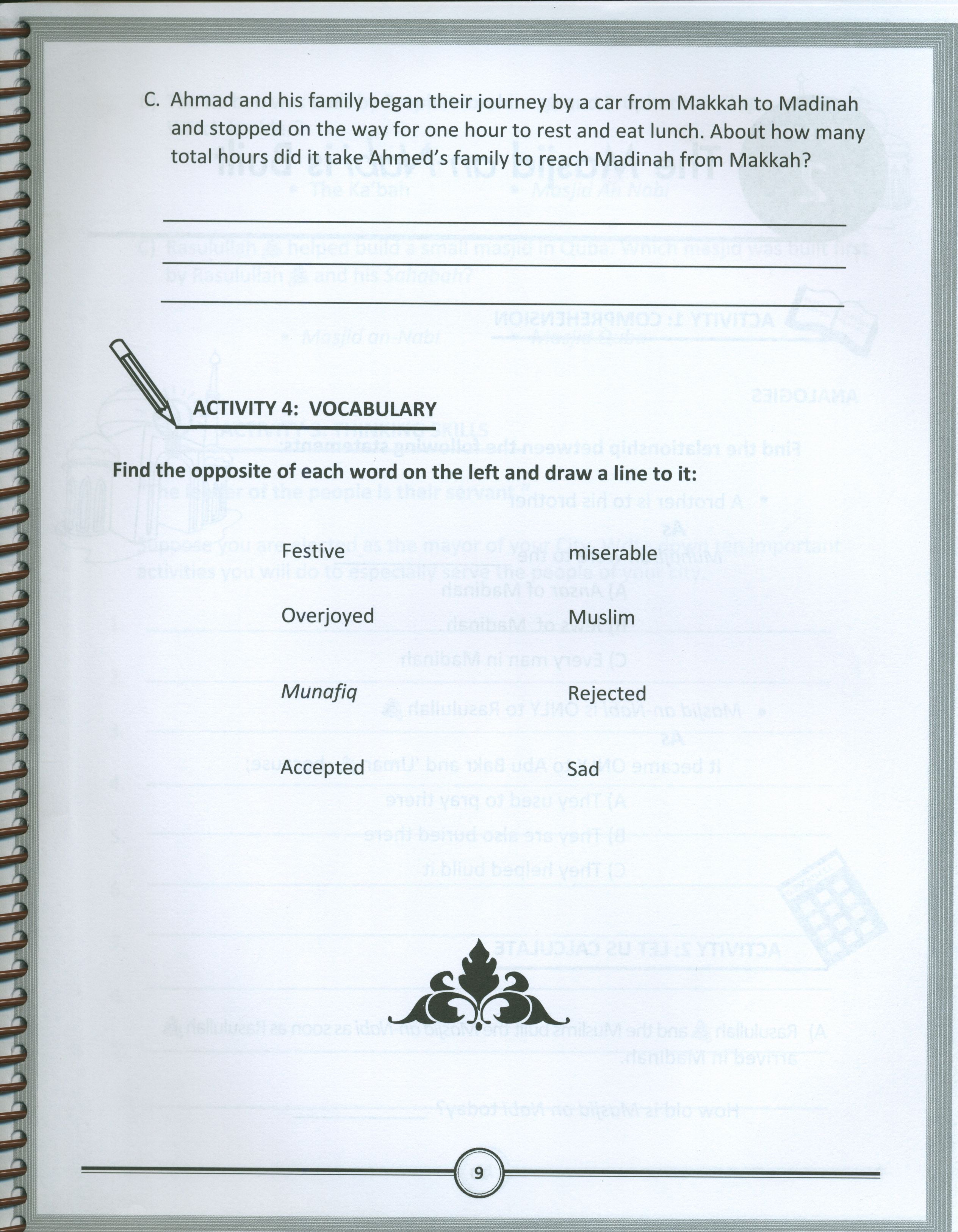 Sirah of our Prophet Grade 6: Workbook