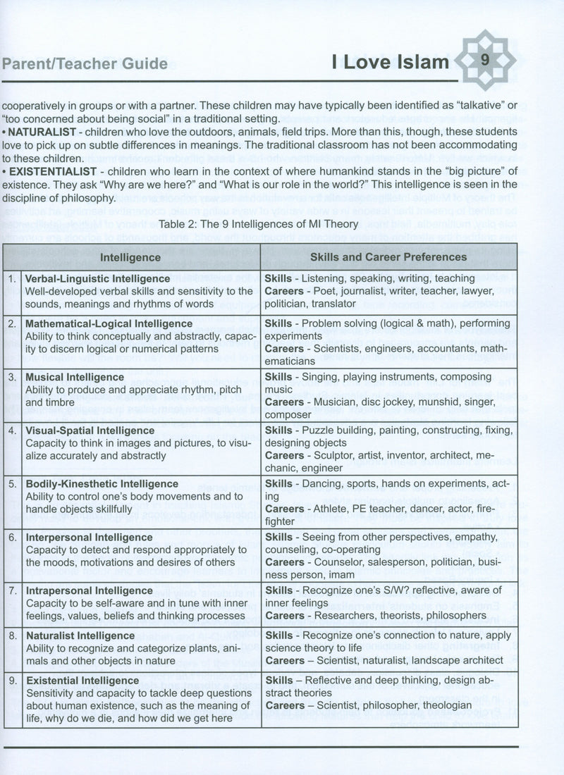 I Love Islam Teacher / Parent Guide Level 5