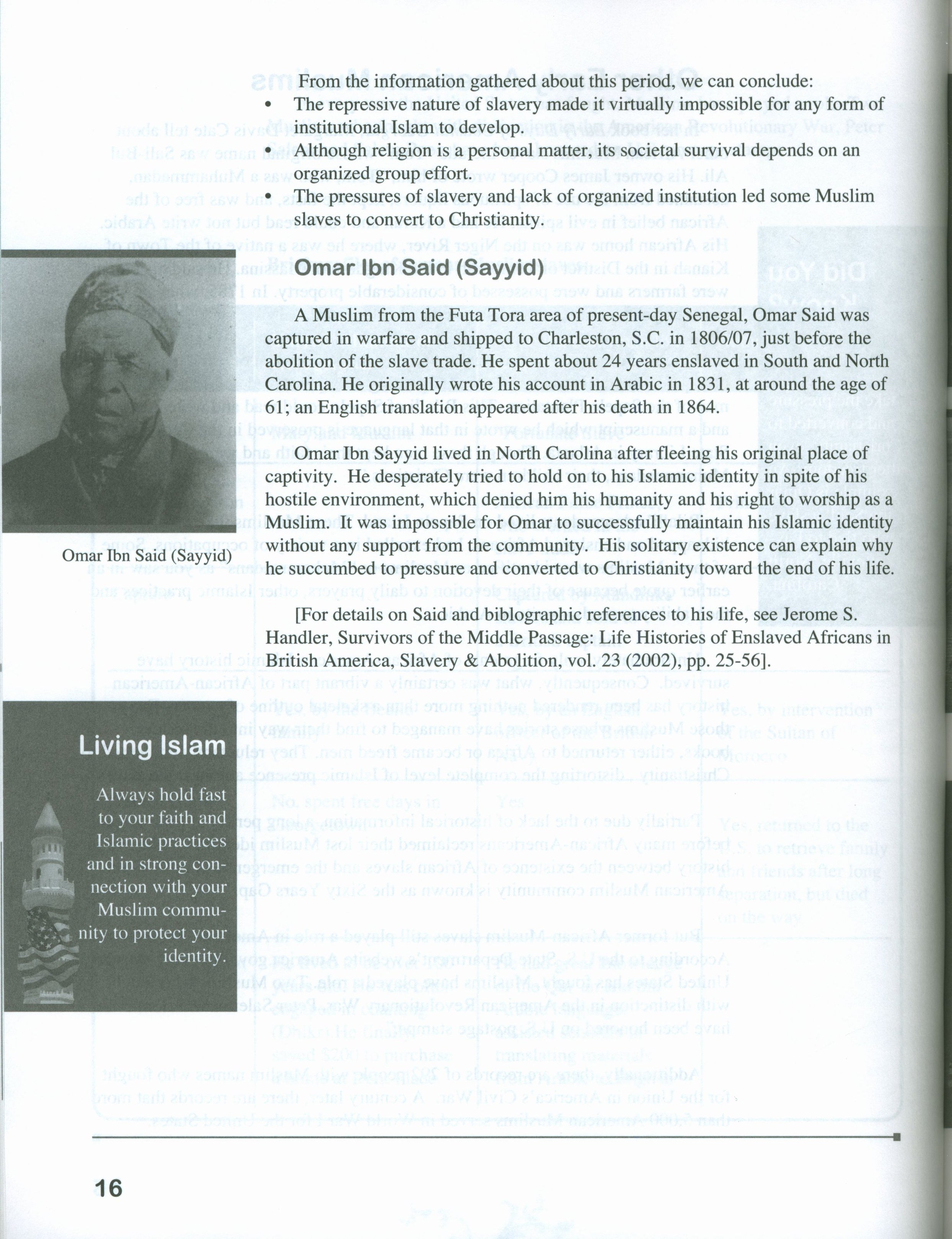 Living Islam 7 - Islam in America (12th Grade)