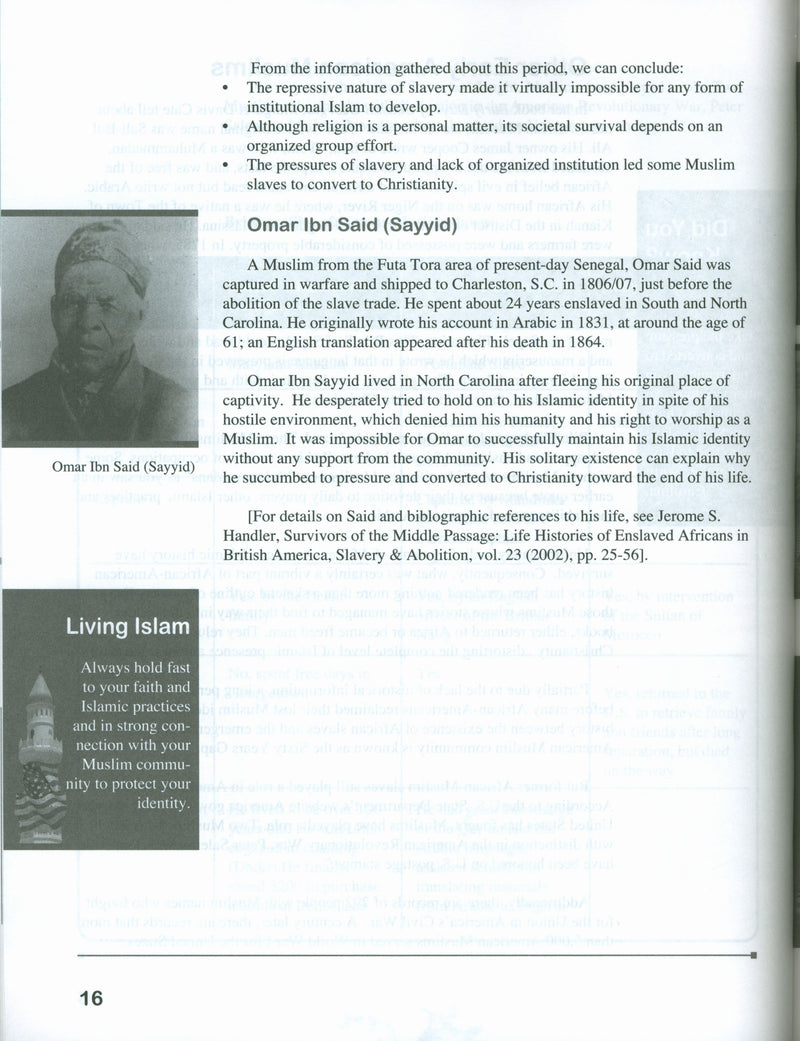 Living Islam 7 - Islam in America (12th Grade)