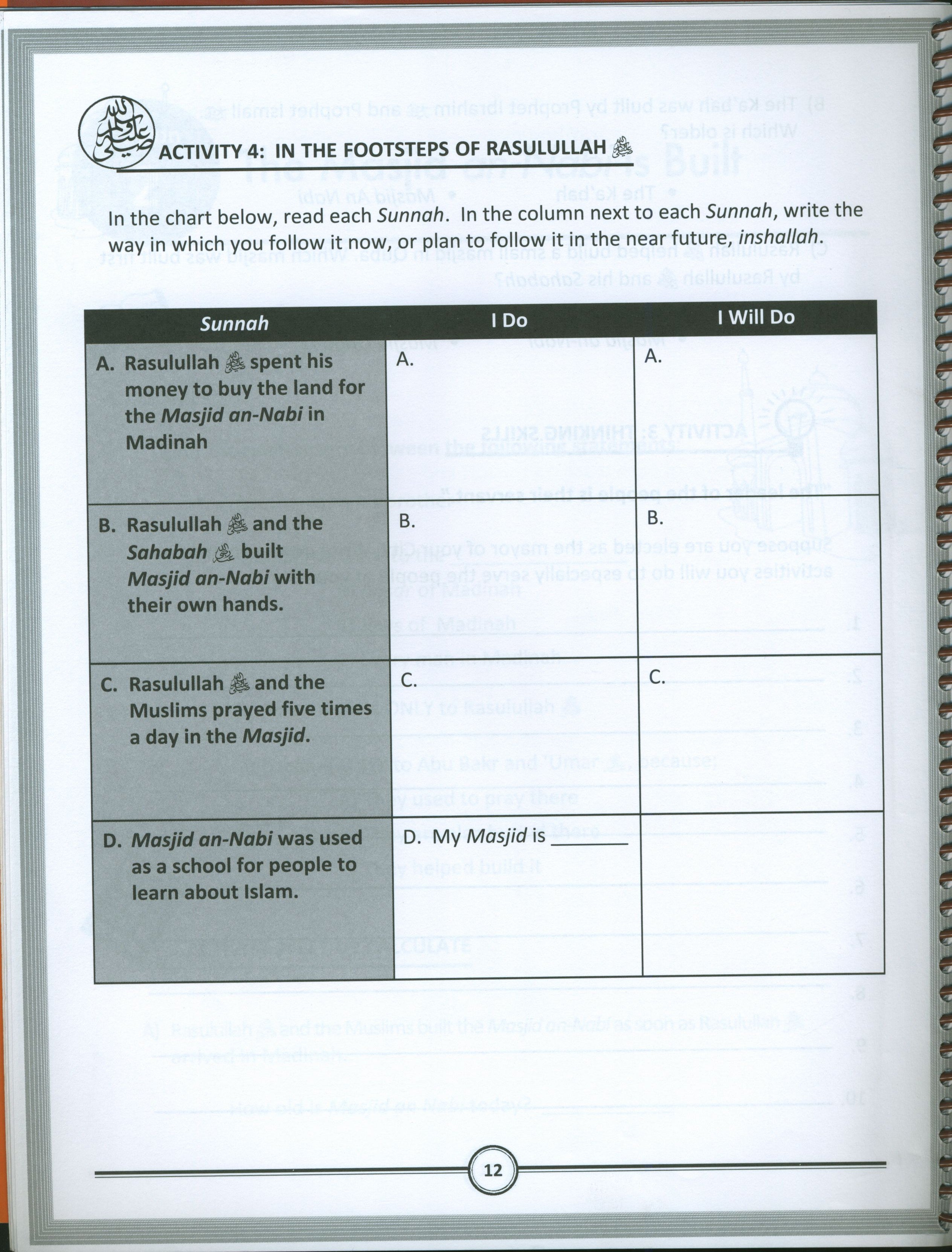 Sirah of our Prophet Grade 6: Workbook