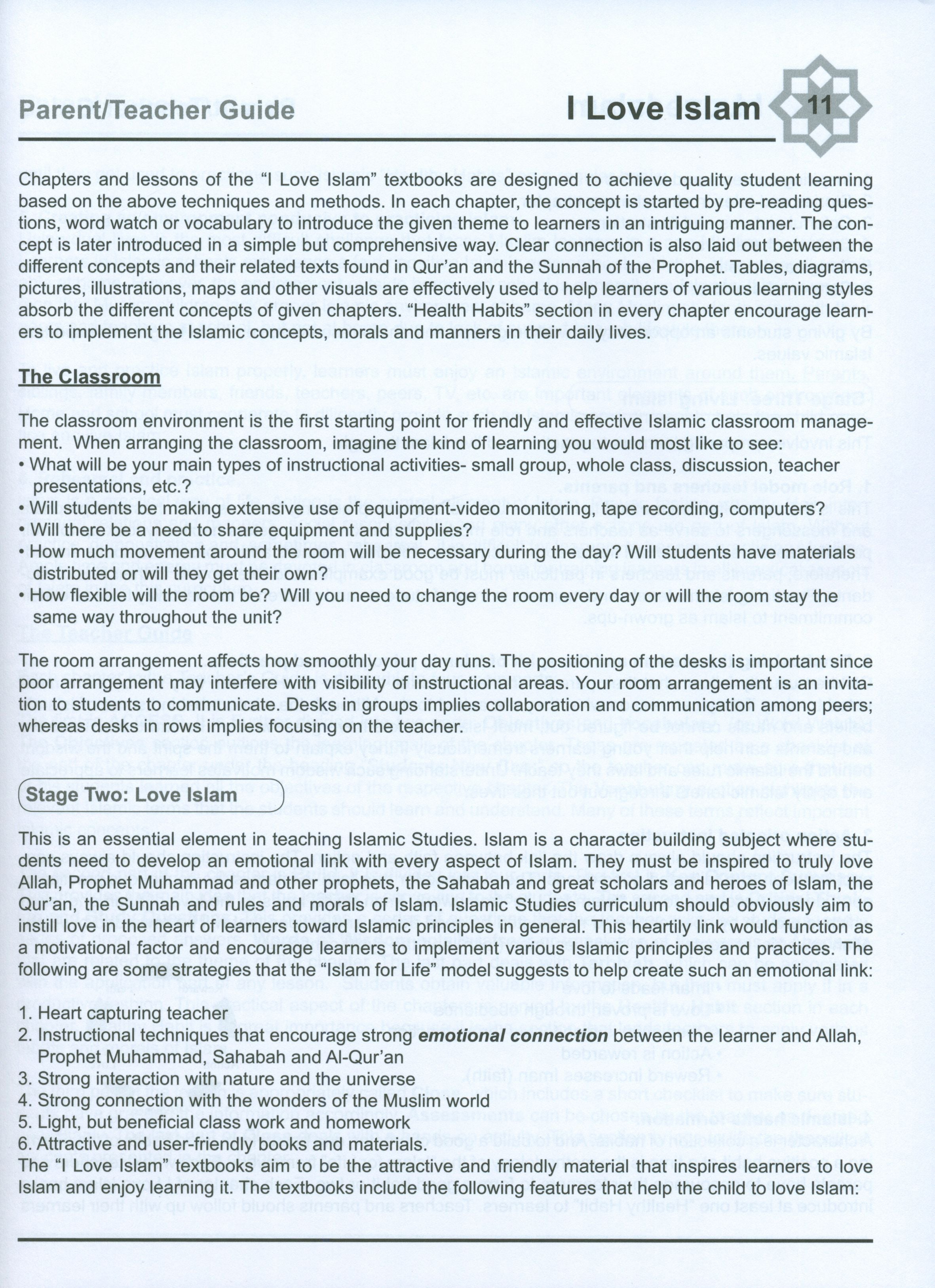 I Love Islam Weekend Edition Teacher / Parent Guide 5