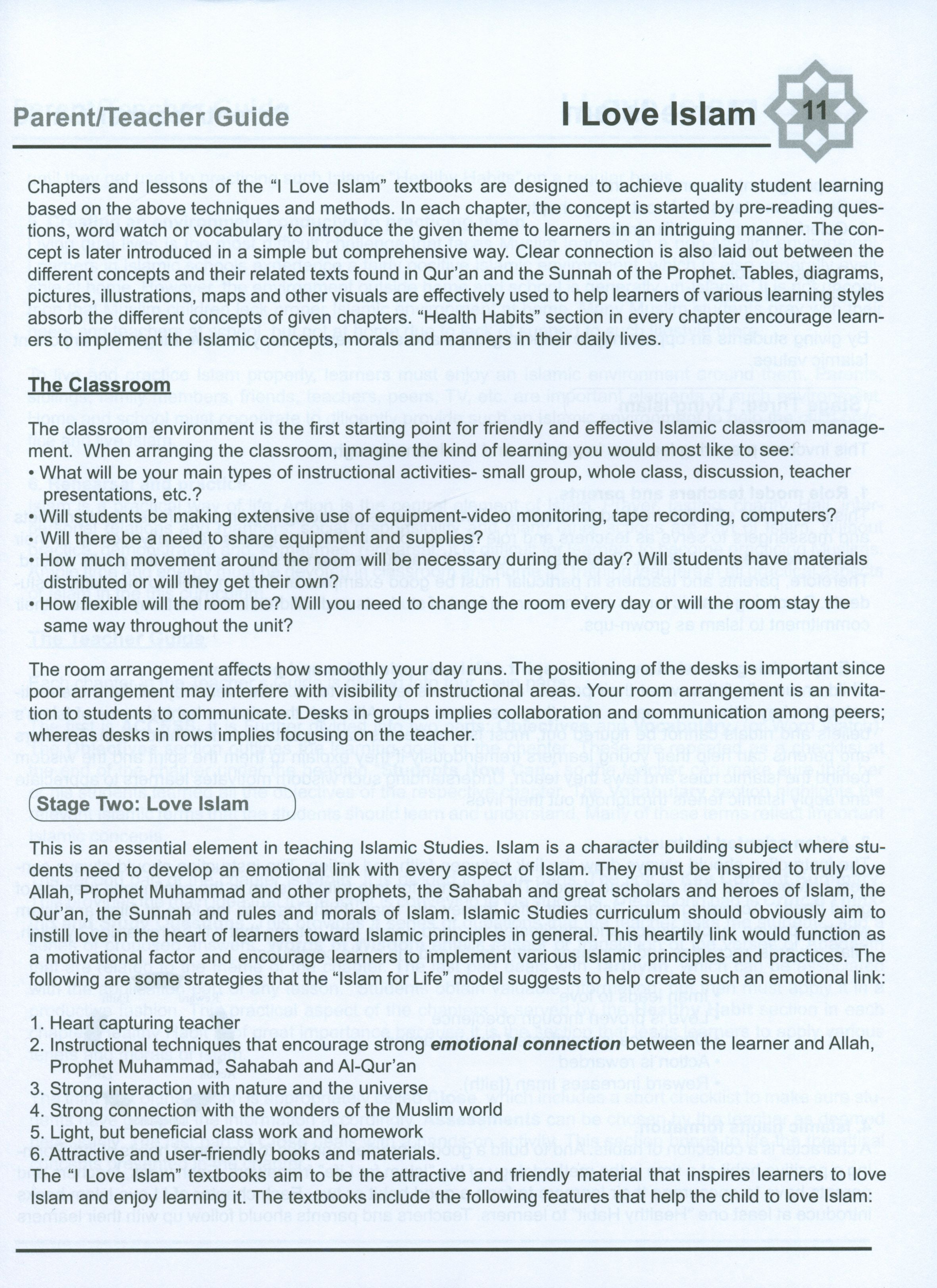 I Love Islam Weekend Edition Teacher / Parent Guide 6