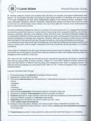 I Love Islam Teacher / Parent Guide Level 1 - First Edition