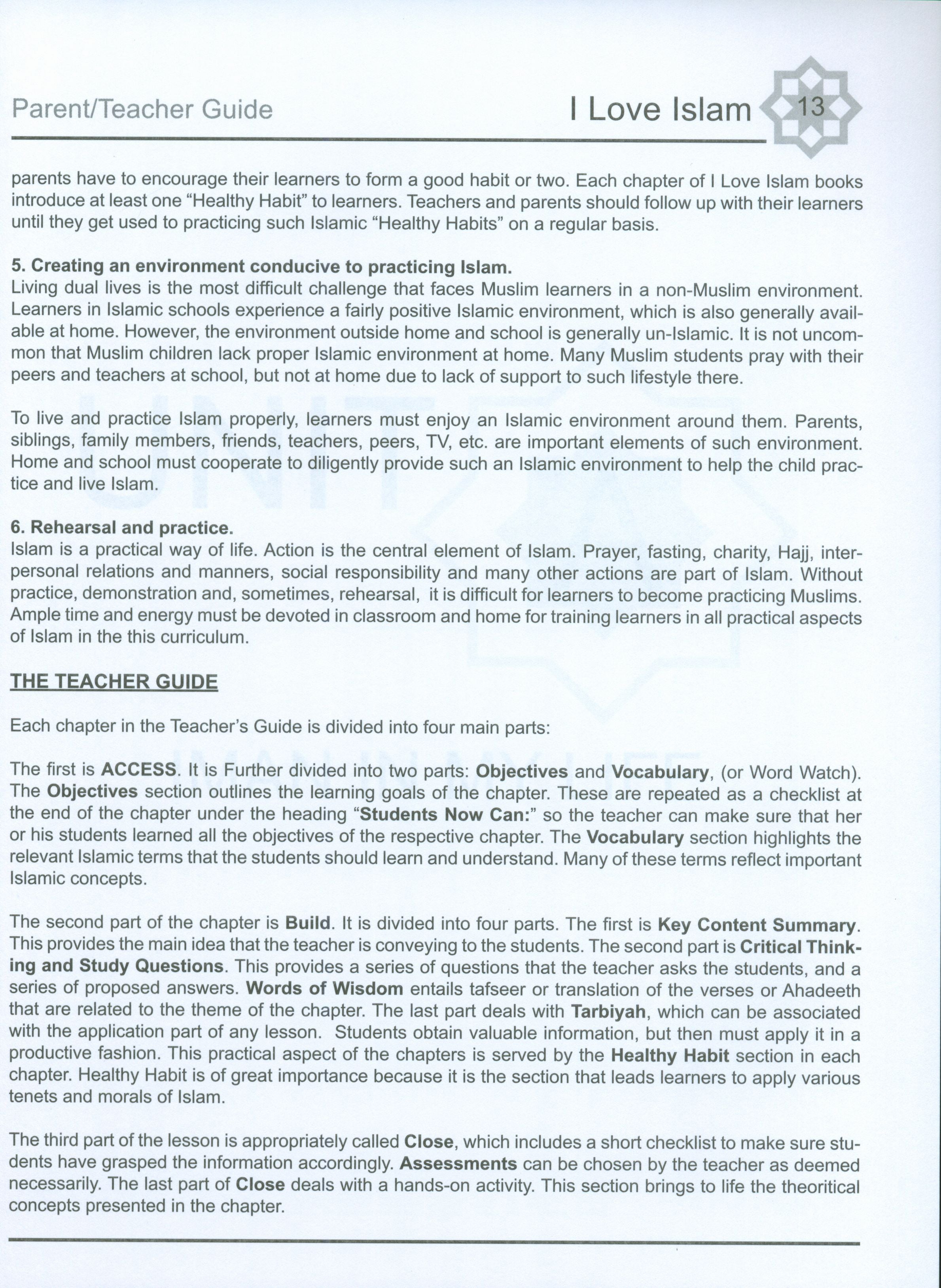 I Love Islam Weekend Edition Teacher / Parent Guide 2
