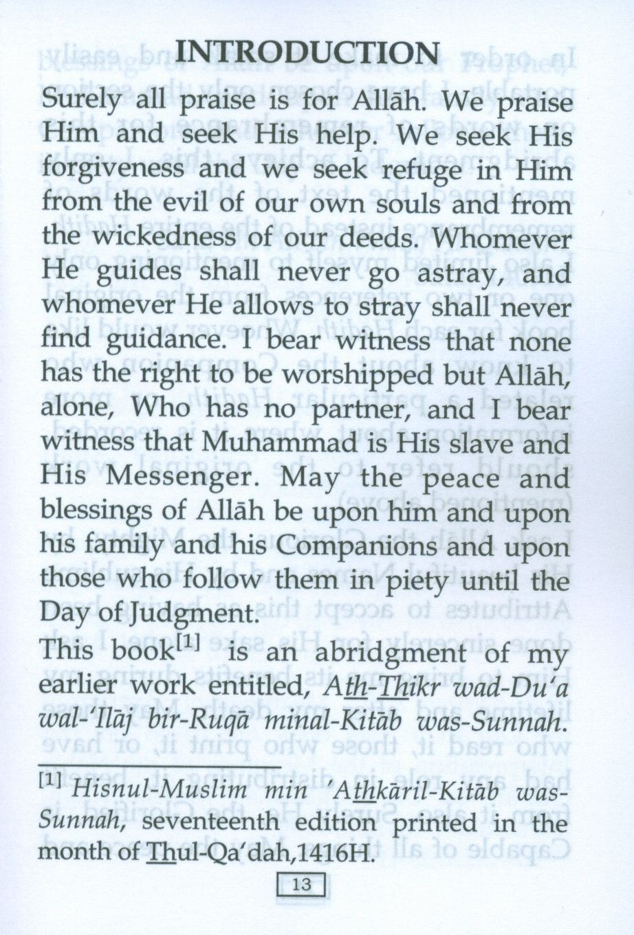 Fortress of the Muslim (English - Arabic)