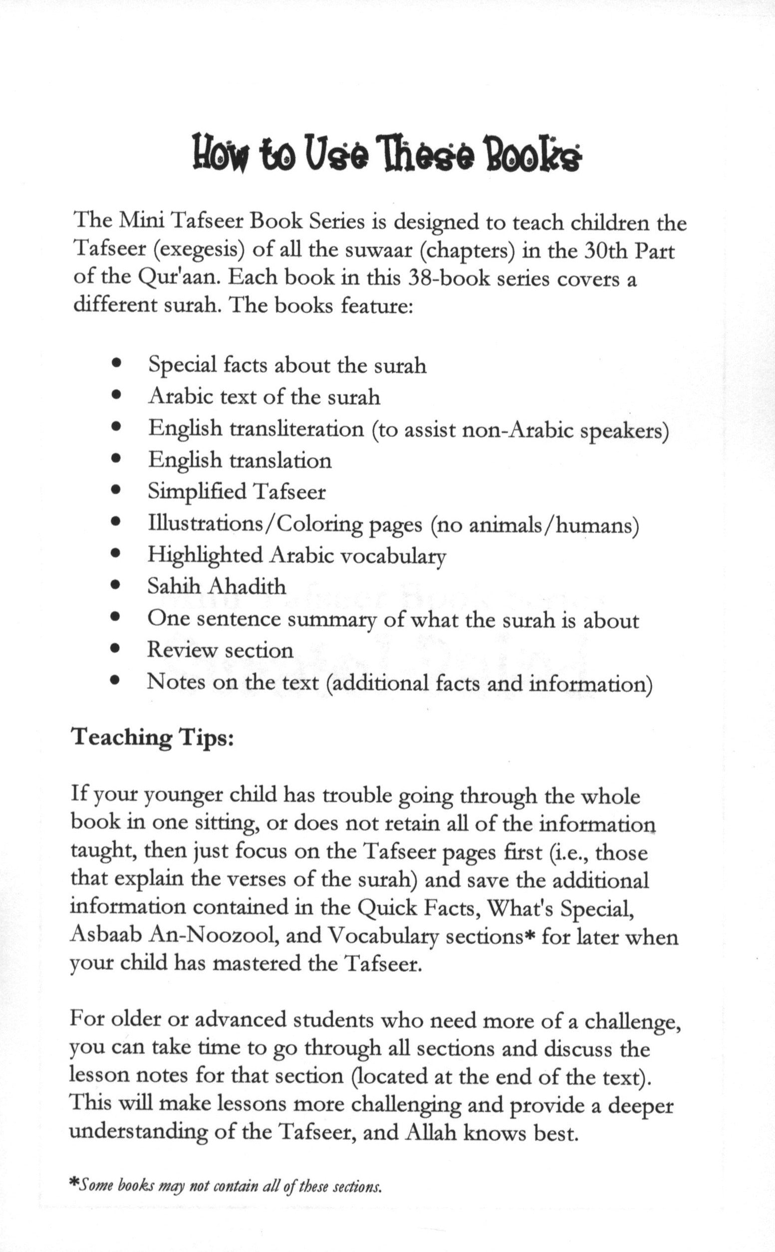 Mini Tafseer Book Suratul Balad (Surah 90)