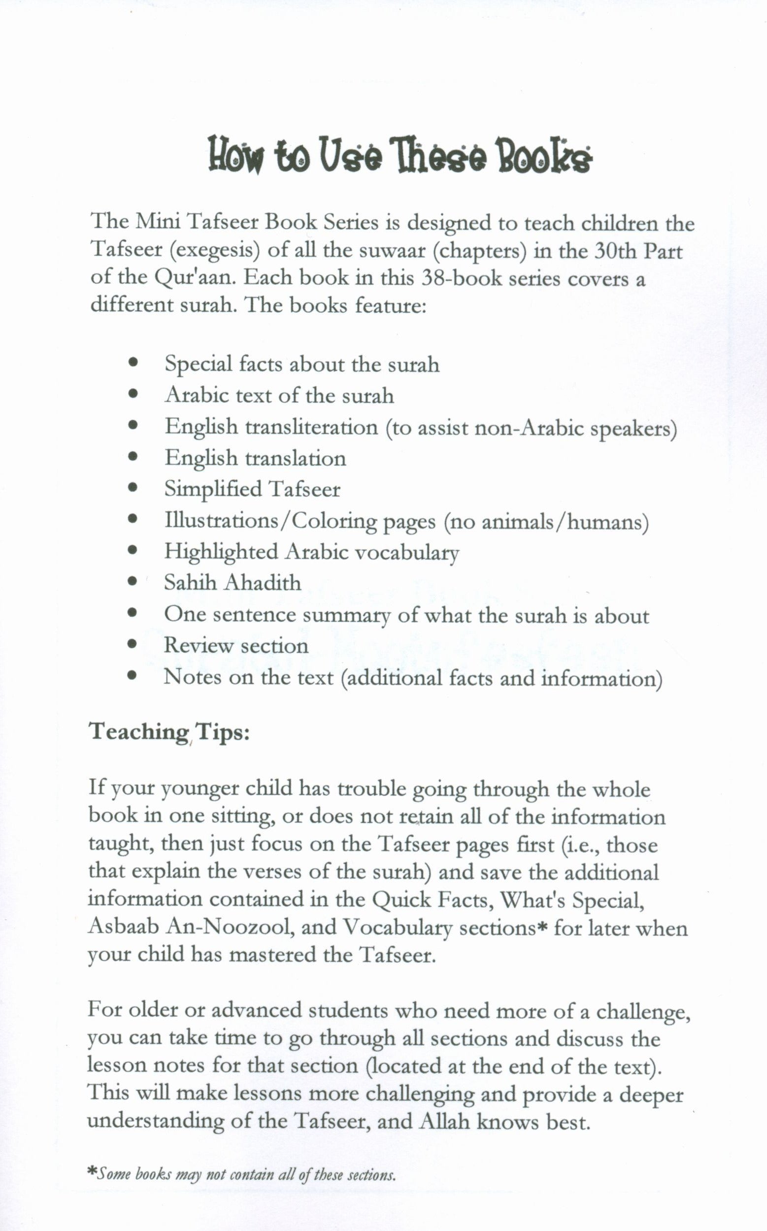 Mini Tafseer Book Suratul Mootufeefeen (Surah 83)