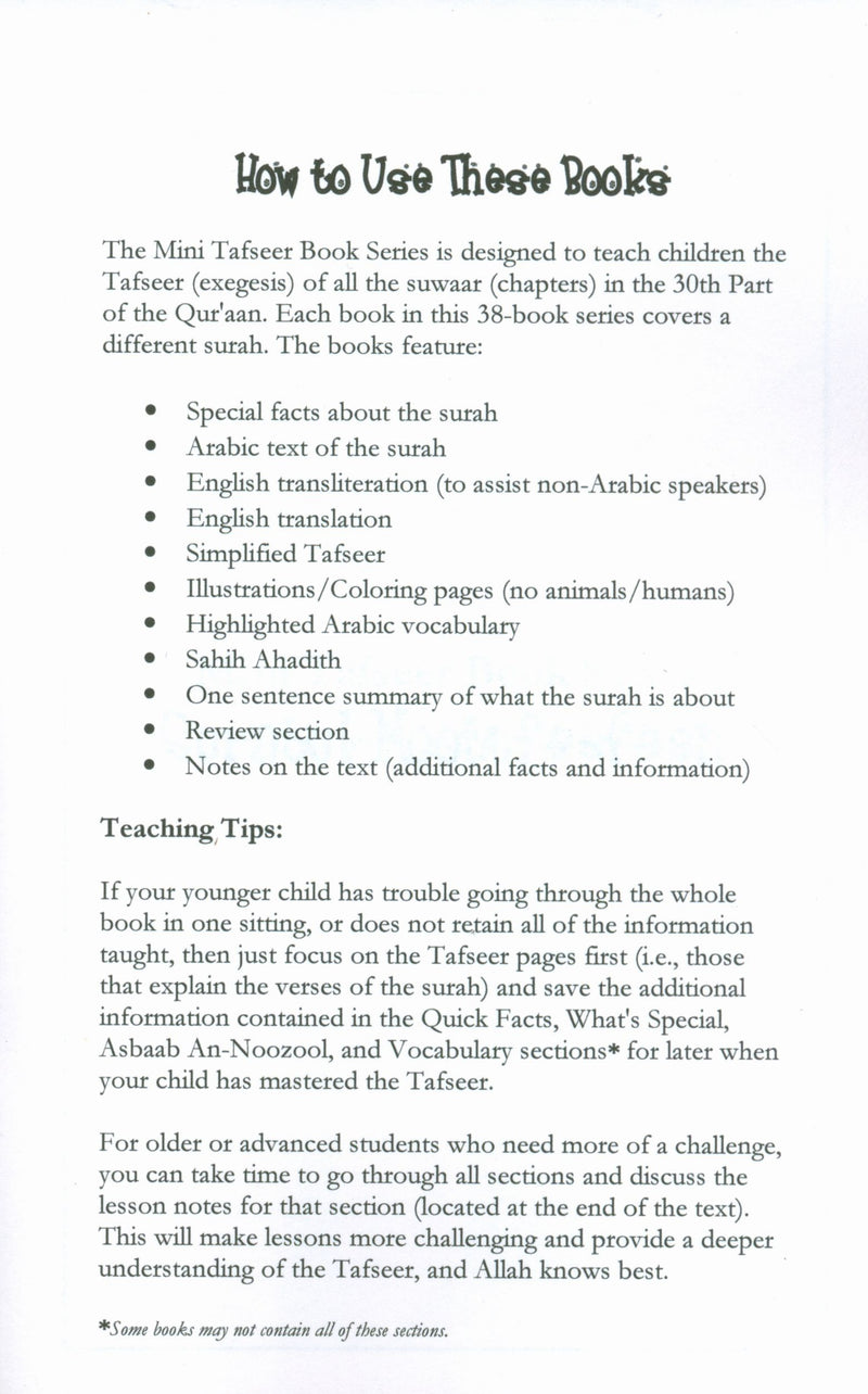 Mini Tafseer Book Suratul Mootufeefeen (Surah 83)