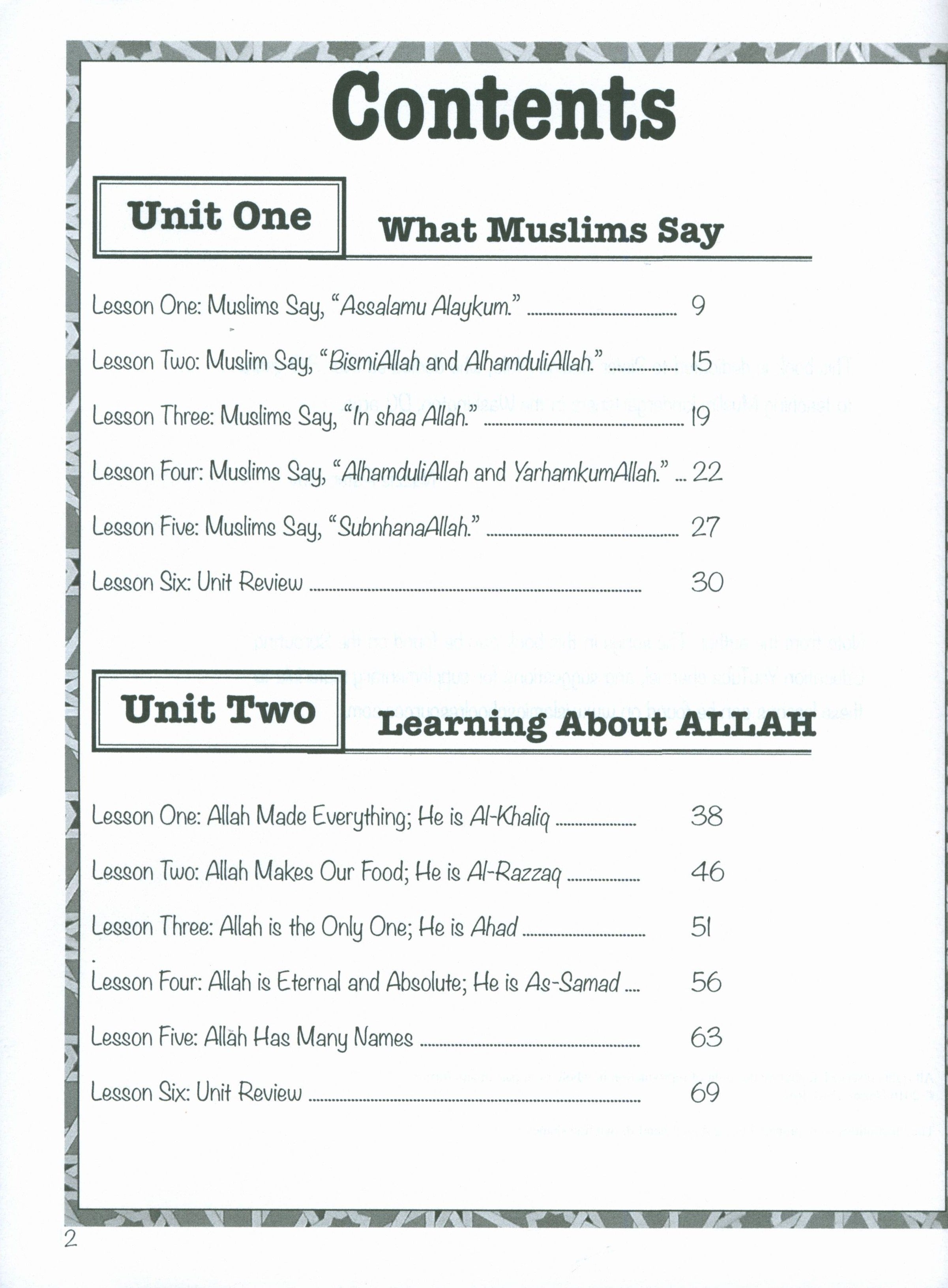 Muslim Sprouts Level A