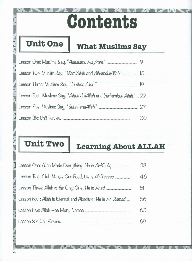 Muslim Sprouts Level A