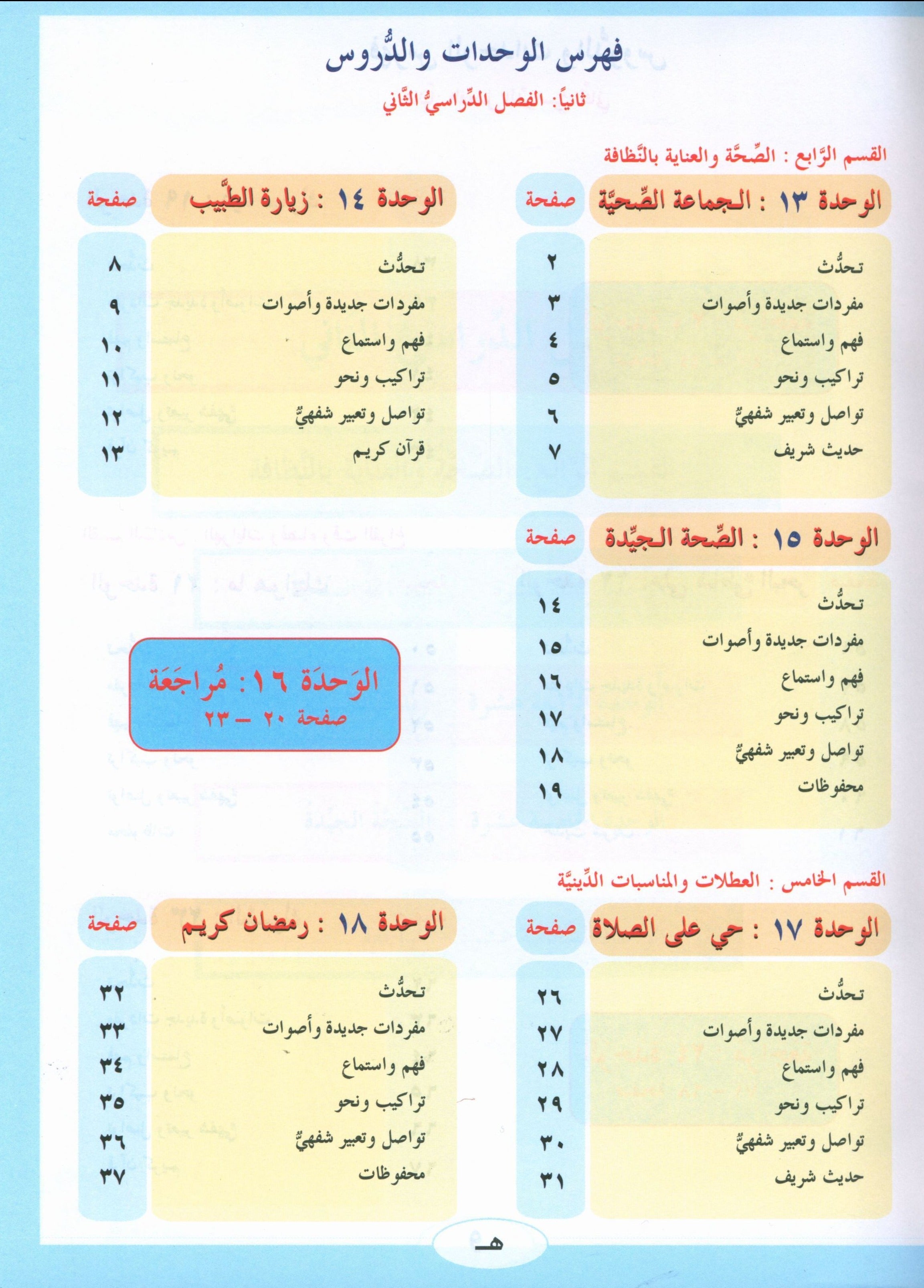 ICO Learn Arabic Textbook Level 2 Part 2 تعلم العربية كتاب التلميذ