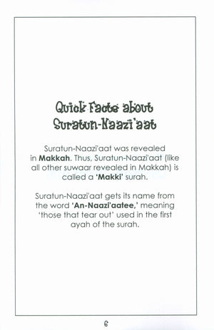 Mini Tafseer Book Suratun Naazi'aat (Surah 79)