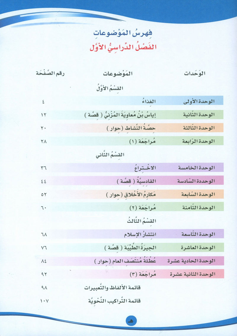 ICO Learn Arabic Textbook Level 6 Part 1 تعلم العربية كتاب التلميذ