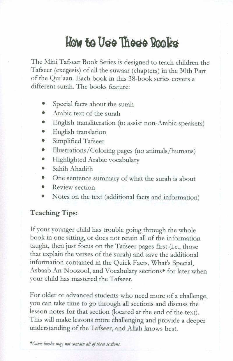 Mini Tafseer Book Suratush Sharh (Surah 94)