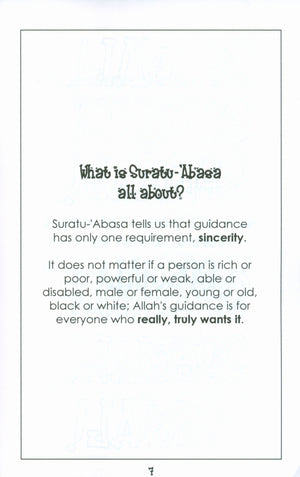 Mini Tafseer Book Suratu 'Abasa (Surah 80)