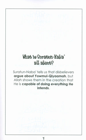 Mini Tafseer Book Suratun Naba' (Surah 78)