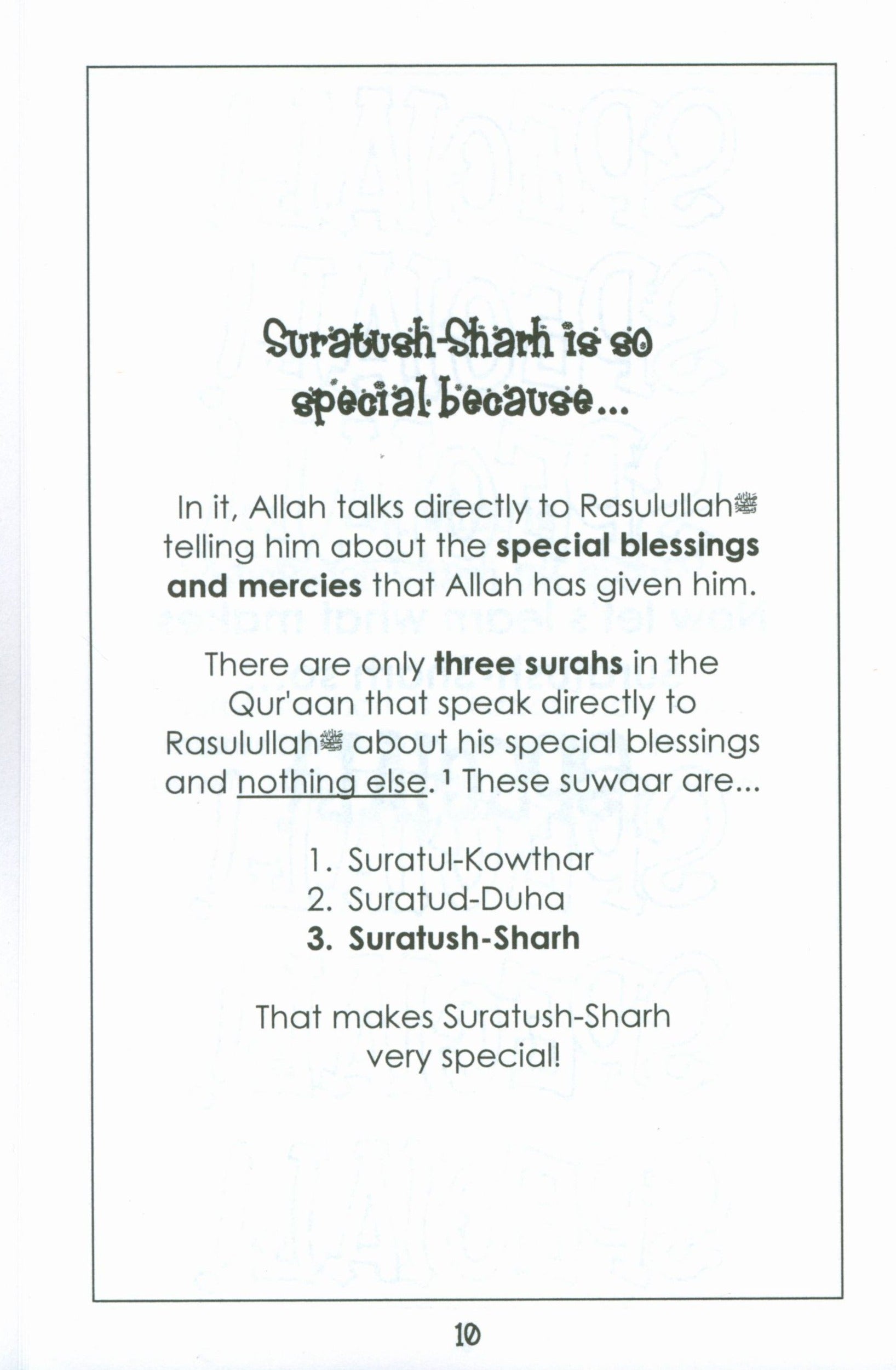 Mini Tafseer Book Suratush Sharh (Surah 94)
