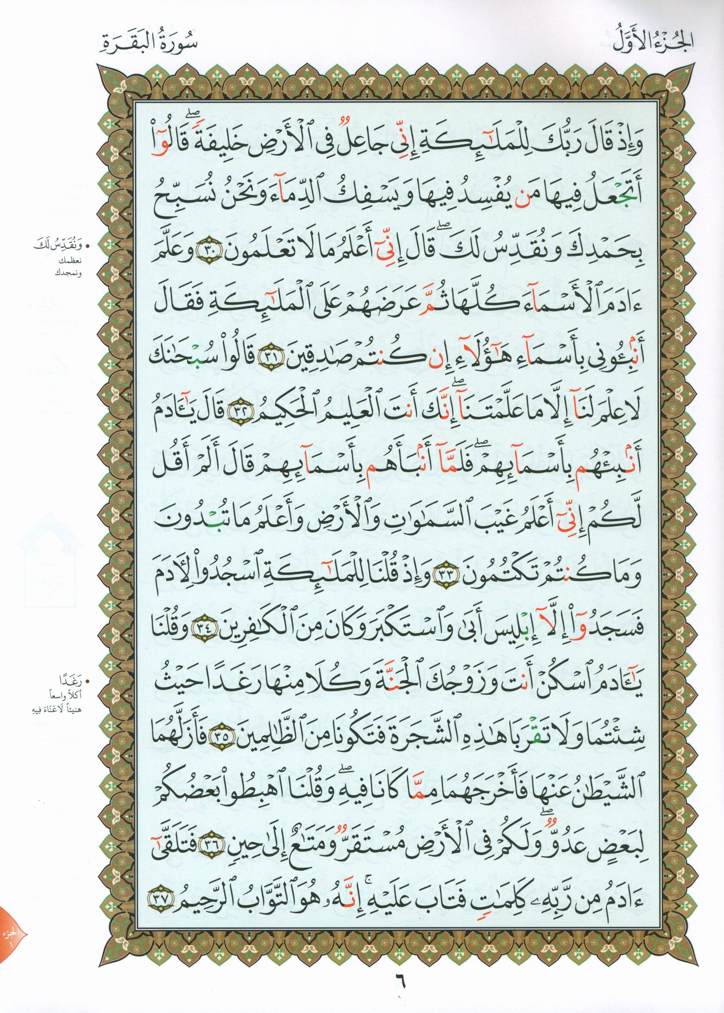 Al-Qaidah An-Noraniah - Zahrawein ( Suratul Baqara & Aal Imran ) Large 8.5 X 11.5 القاعدة النورانية وتطبيقاتها على الزهراوين (البقرة و آل عمران) مع سورة الفاتحة لتعليم المبتدئين