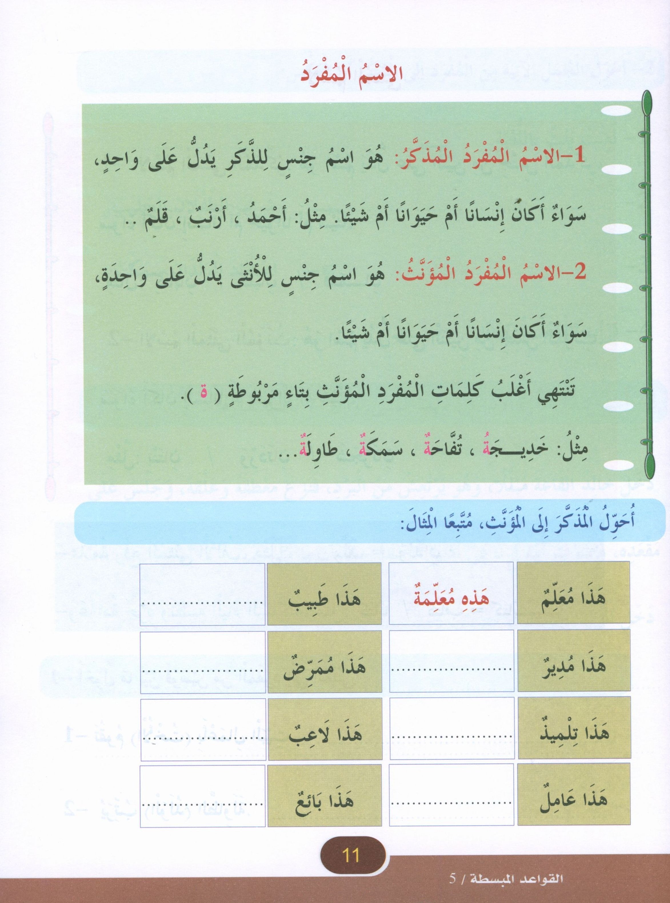 Simplified Grammar Book 5 القواعد المبسطة
