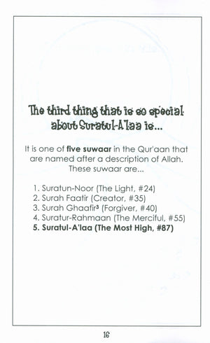 Mini Tafseer Book Suratul A'laa (Surah 87)